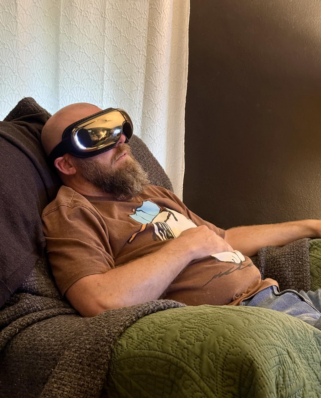 RENPHO Eye Massager with Heat and Cooling Voice Control, Eyeris 3 - FSA Eligible HSA, Massaging Eye Mask for Dry Eyes Head Tension and Stress Relief customer photo 1