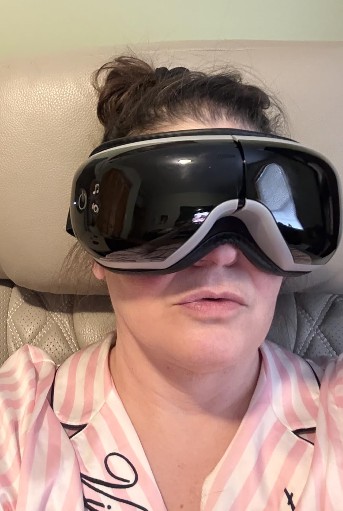 RENPHO Eye Massager with Heat and Cooling Voice Control, Eyeris 3 - FSA Eligible HSA, Massaging Eye Mask for Dry Eyes Head Tension and Stress Relief customer photo 2