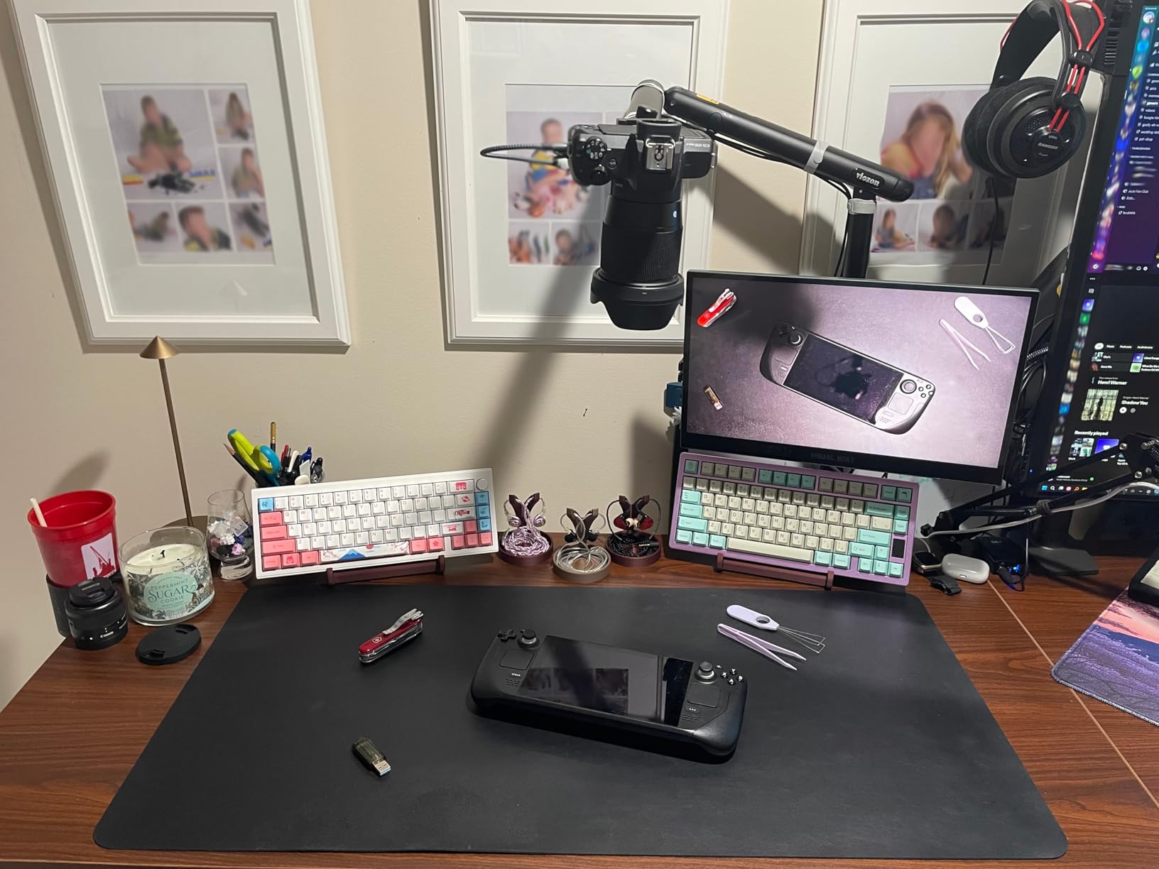 VIVO Corner Standing Desk, 75 x 63 inch Reversible L-Shaped Workstation, Electric Height Adjustment, Home, Office, and Reception Rooms, Black Table Top Black Frame, DESK-E3CTB-75 customer photo 2