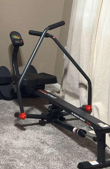 Sunny Health & Fitness Smart Compact 360-Degree Full-Motion Rower, Low-Impact Full-Body Workout Rowing Workout Machine, Wide Motion Range & Space-Saving Design, Free SunnyFit Training App Connection customer photo 2