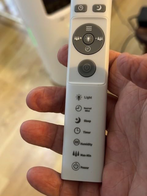 Humidifier large room 16L/4.2Gal - Lacidoll Whole house Humidifier for Home 1500 sq.ft. Ultrasonic Cool Mist Humidifiers for Bedroom with Extension Tube & Aroma Box & Night light, White customer photo 1