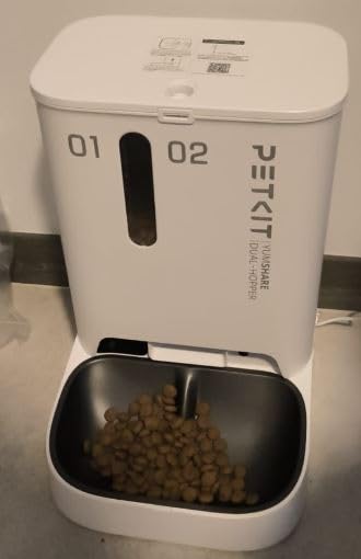 PETKIT Automatic Cat Feeder with Camera, 1080P HD Video with Night Vision, 2.4G WiFi Pet Feeder for Cat & Small Dog, 2-Way Audio & Meal Call Pet Food Dispenser with Desiccant Bag, Motion Capturing customer photo 1