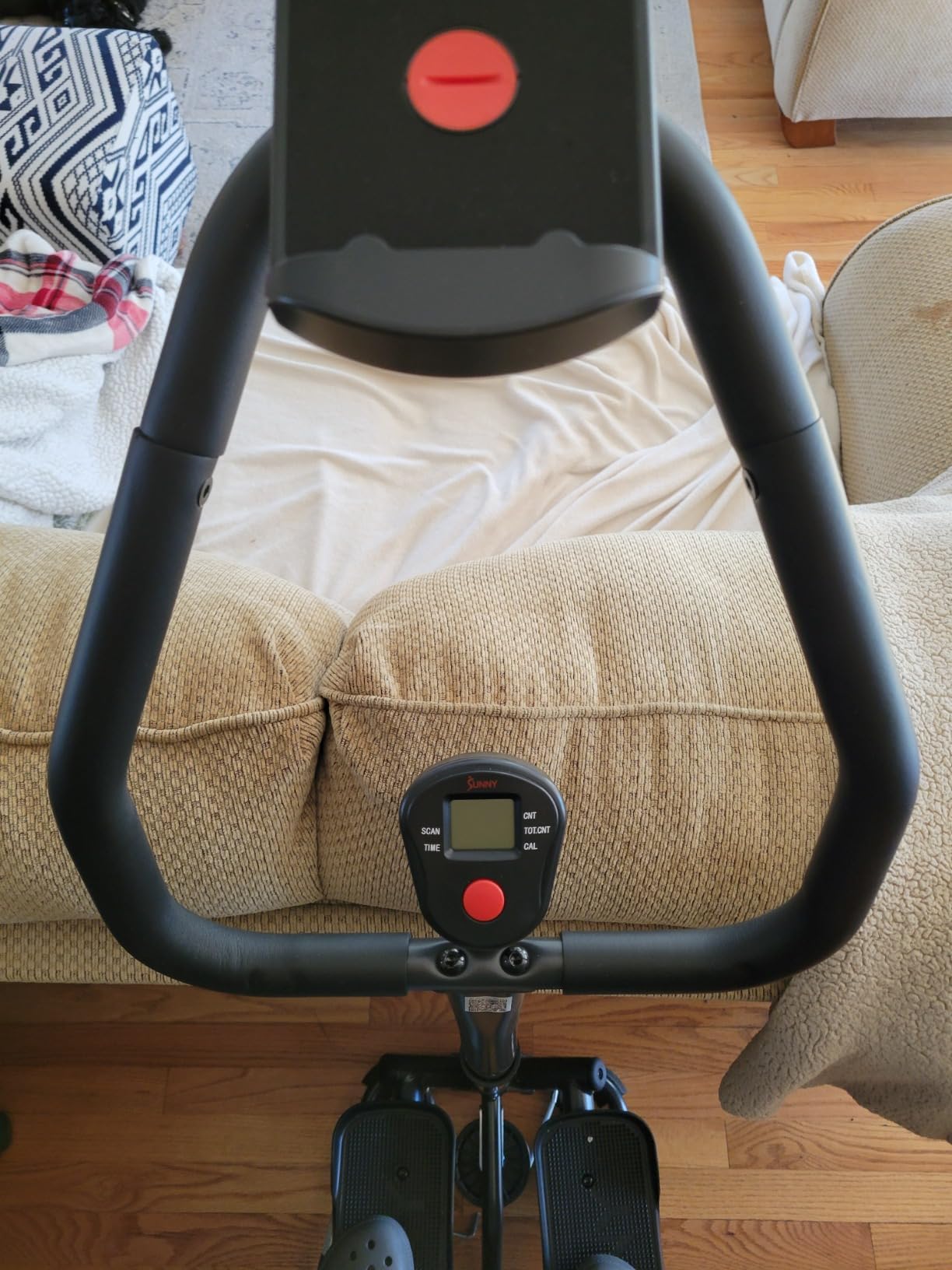 Smart Stair Stepper Machine for Home Workouts with Handlebar, Resistance Bands, Bluetooth & SunnyFit App, Space-Saving Low-Impact Cardio Stepper customer photo 1