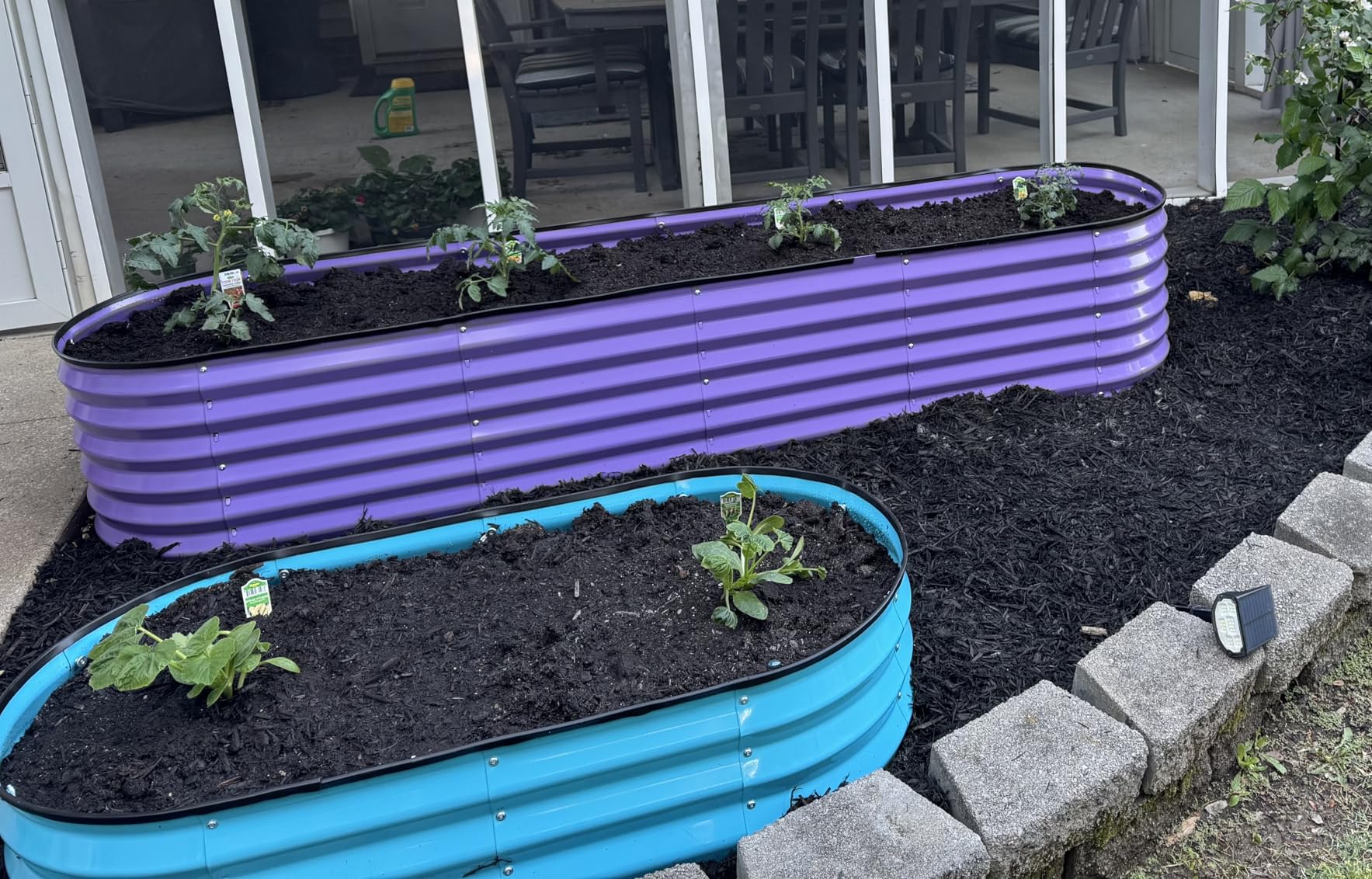 9-in-1 Galvanized Steel Raised Garden Bed, 8x2x1.5 ft Modular Planter for Gardening, Vegetables, Flowers, 18