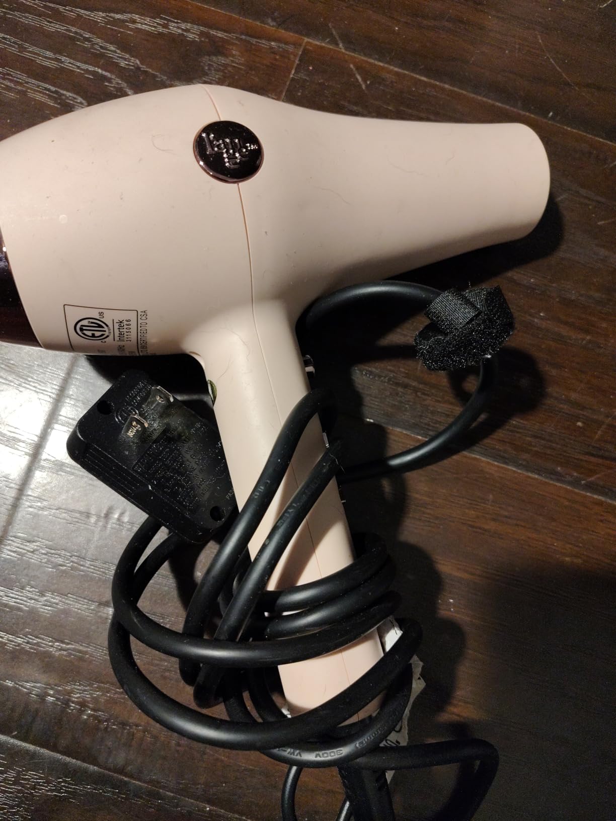 L'Ange Hair Soleil Professional Hair Dryer | Fast Drying Ionic Blow Dryer for Frizz-Free Results | 3 Heat Settings with Cool Shot Feature | Lightweight Hairdryer with Concentrator 1875W | Blush customer photo 1