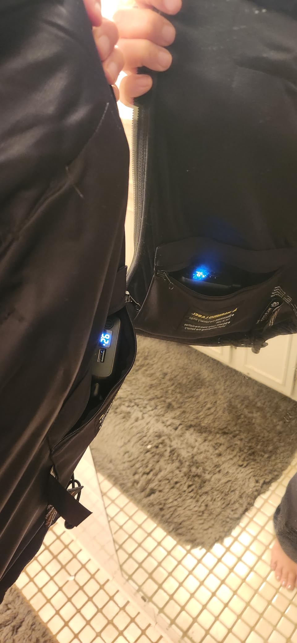 Heated Jackets for Men with 18400mAh Battery Pack Included Windproof Waterproof for Snowboarding customer photo 2