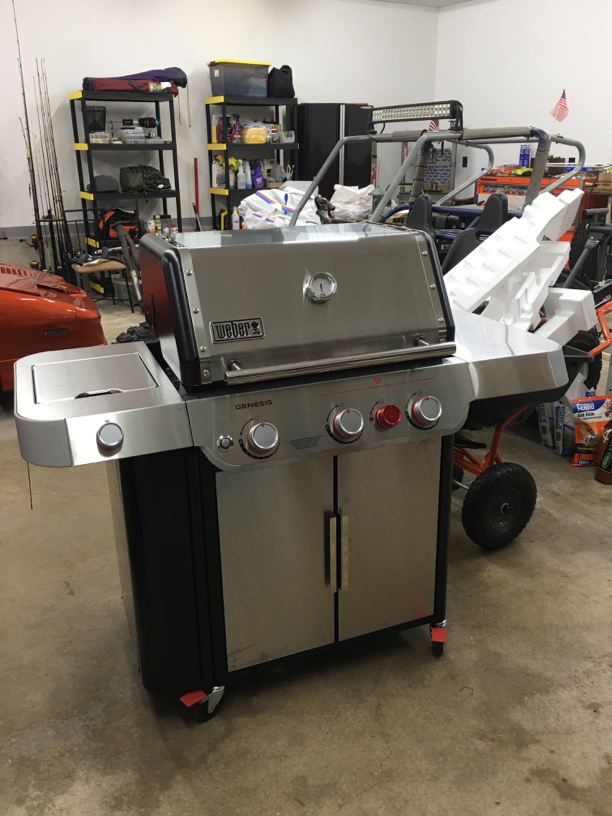 Weber Genesis S-335 Liquid Propane Gas Grill for Outdoor Cooking, Stainless Steel, 3 Burners and 1 Side Burner - Stainless Steel Cooking Grates, PureBlu Burners & Sear Zone customer photo 2