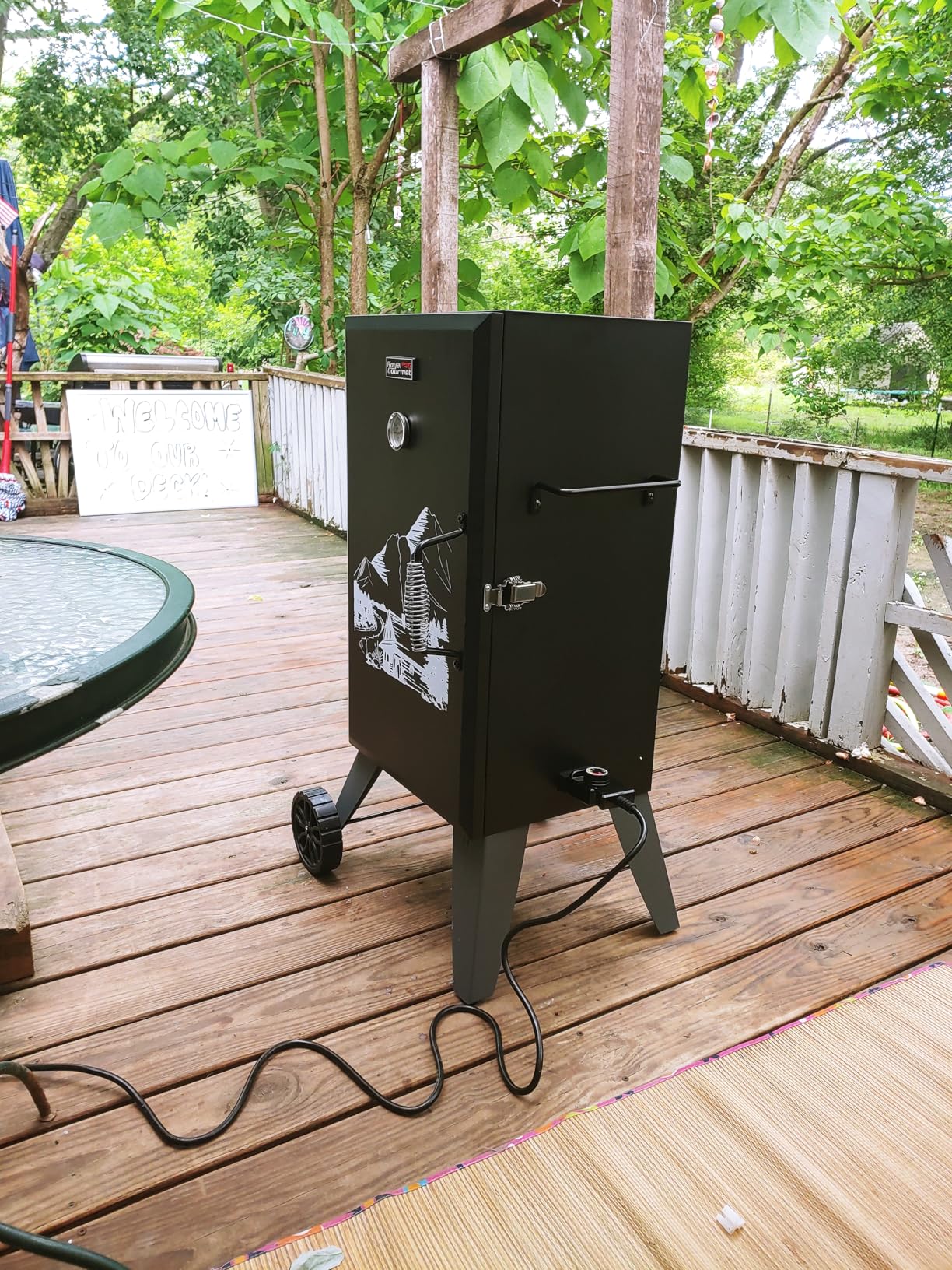 Royal Gourmet SE2805 28-Inch Analog Electric Smoker with 3 Cooking Grates, 454 Sq. In. Cooking Area, Adjustable Temperature Control customer photo 1