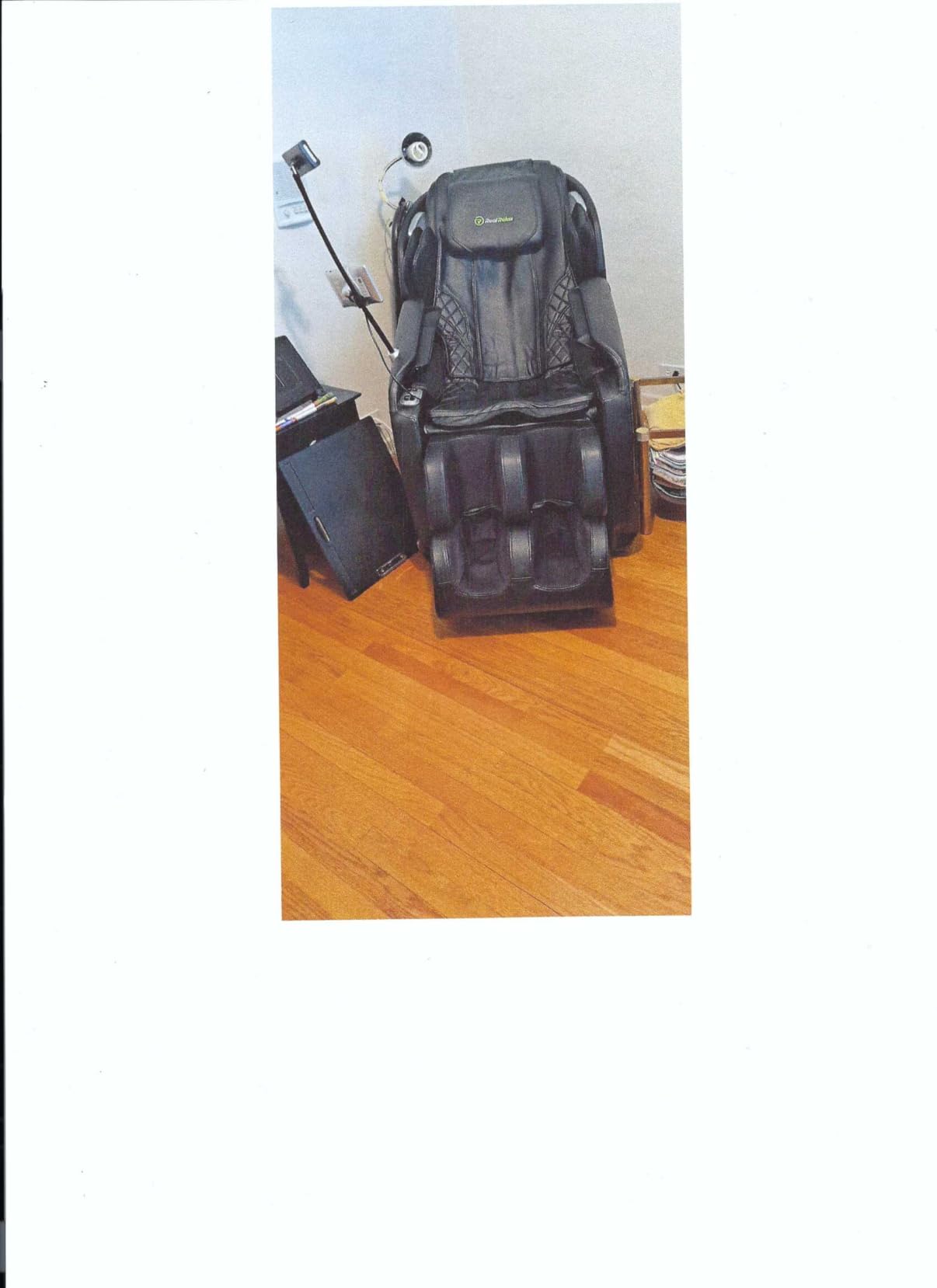 Real Relax Massage Chair Full Body with Unique Phone Controller, Zero Gravity 3D SL-Track Recliner with APP Control, Child Lock,Pause Button, Favor-06, Black customer photo 1