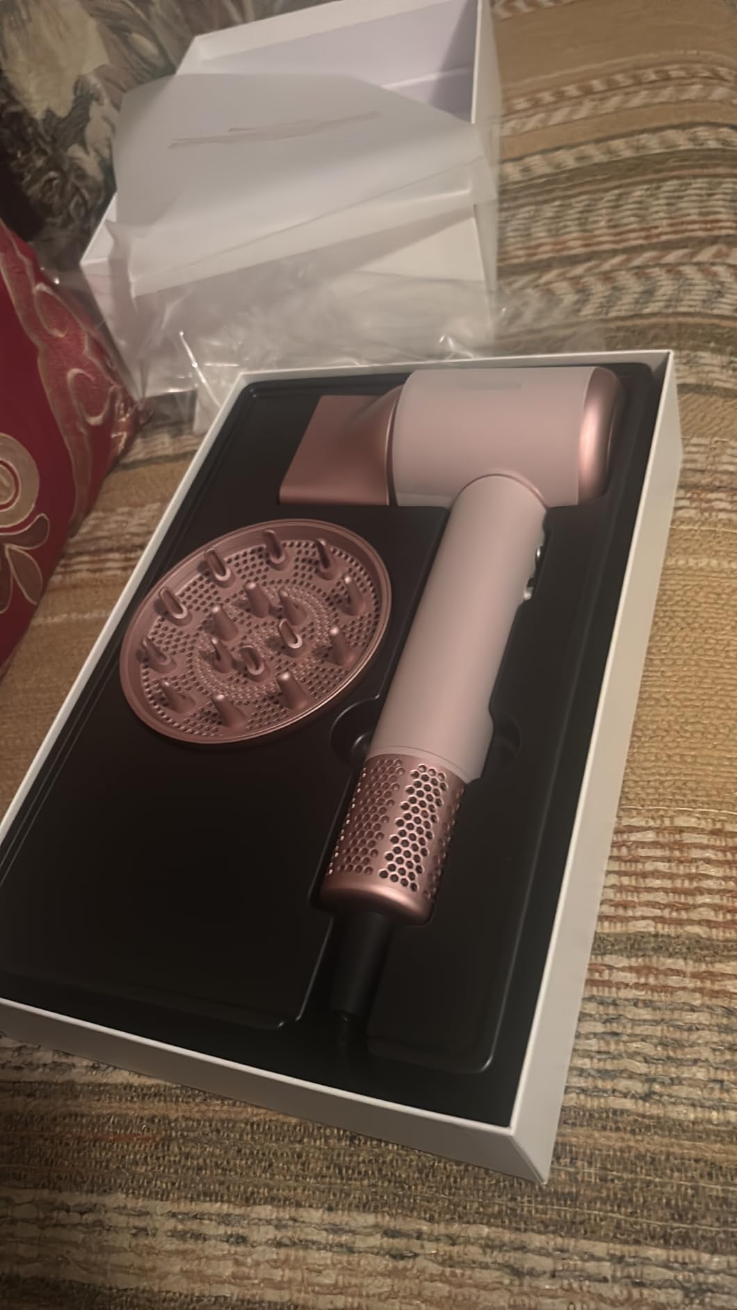 Hair Dryer, High-Speed Ionic Low Noise Blow Dryer with Brushless Motor for Fast Drying, Thermo-Control Quiet Compact Hair Blow Dryer with Magnetic Diffuser for Curly Hair for Home Travel Salon customer photo 2