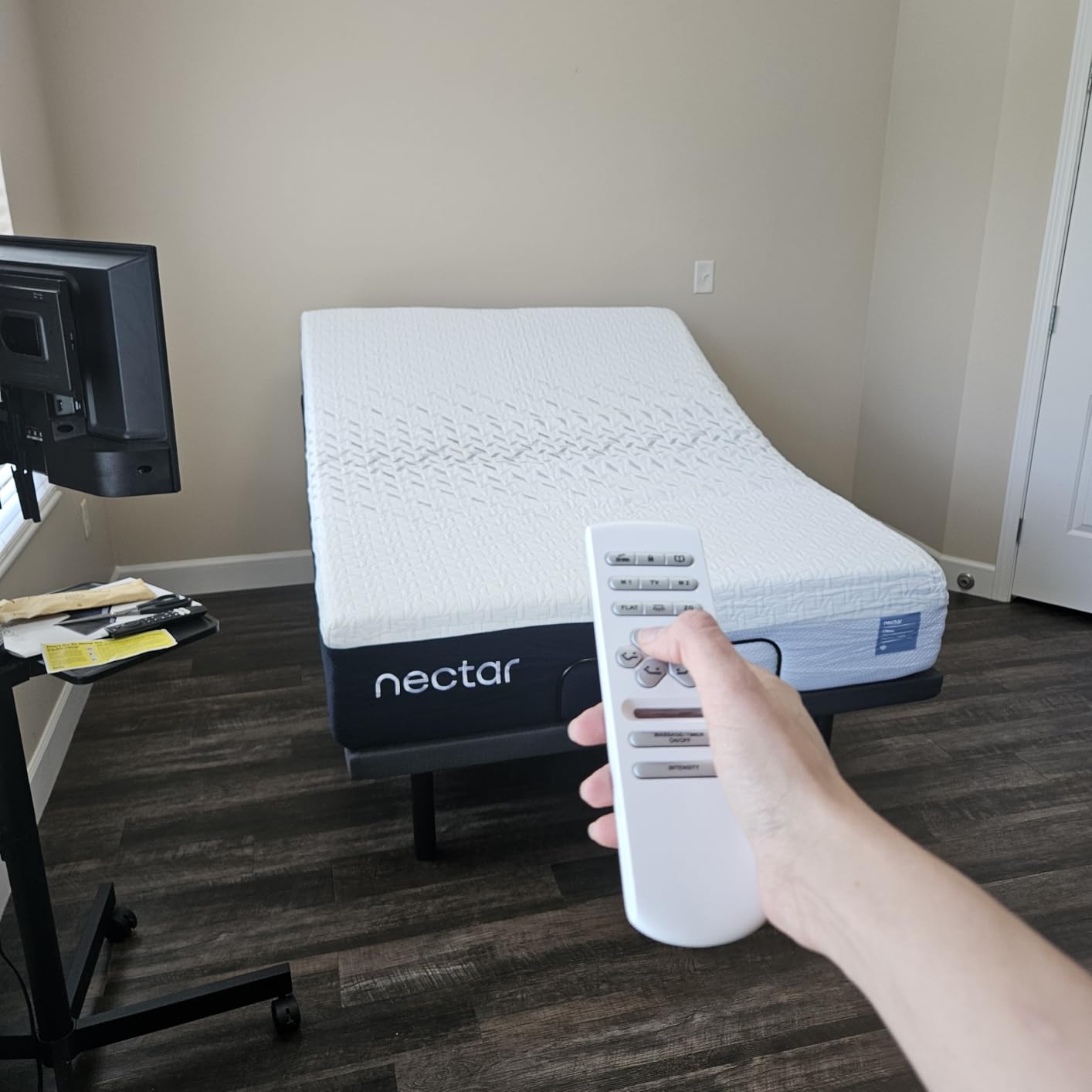 Nectar Premier Adjustable Base - Twin XL - Head & Foot Incline - Wireless Remote with Memory - 3 Massage Settings - 4 USB Ports - Anti-Snore & Zero Gravity customer photo 1