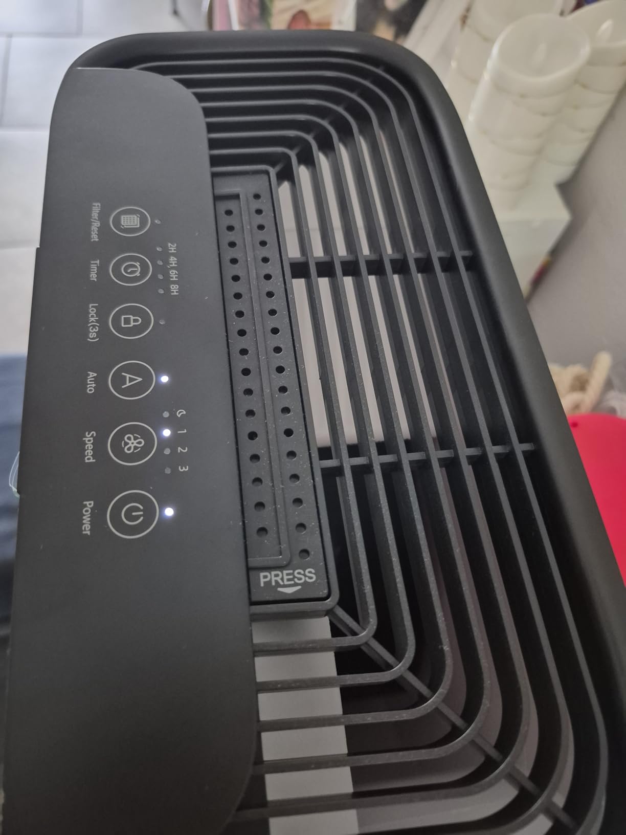Air Purifier for Home Bedroom Large Room 2200 Ft², MOOKA H13 HEPA Air Cleaner with Washable Pre-filter, Air Quality Monitor, Air Purifiers for Pets Hair Smoke Dust Pollen, Auto Mode, KJ190 White customer photo 2