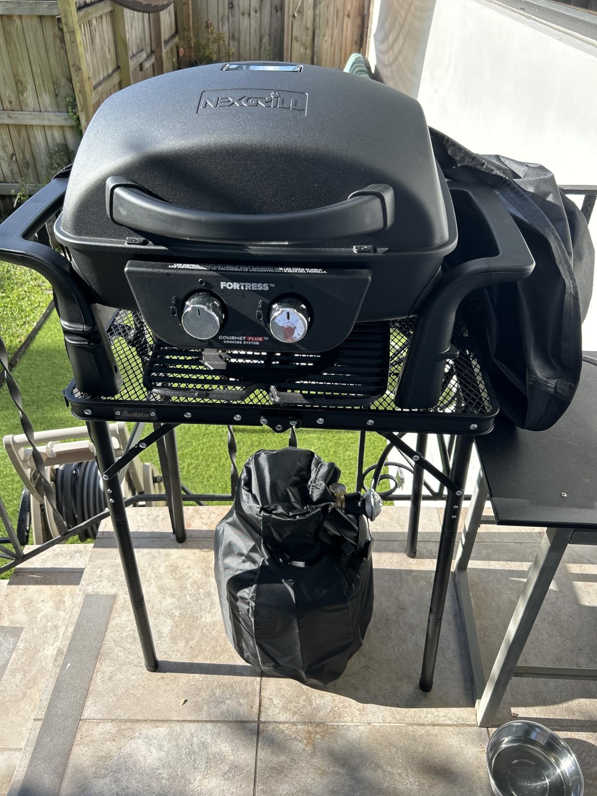 Nexgrill Fortess 2-Burner Portable Gas Grill & Griddle Combo with 263 SQ In Cooking Space, Easy Lift Handles, 13,500 BTU, 2-in-1 Small Tabletop Grill for Camping, Outdoor Cooking, and More - 820-02005 customer photo 2