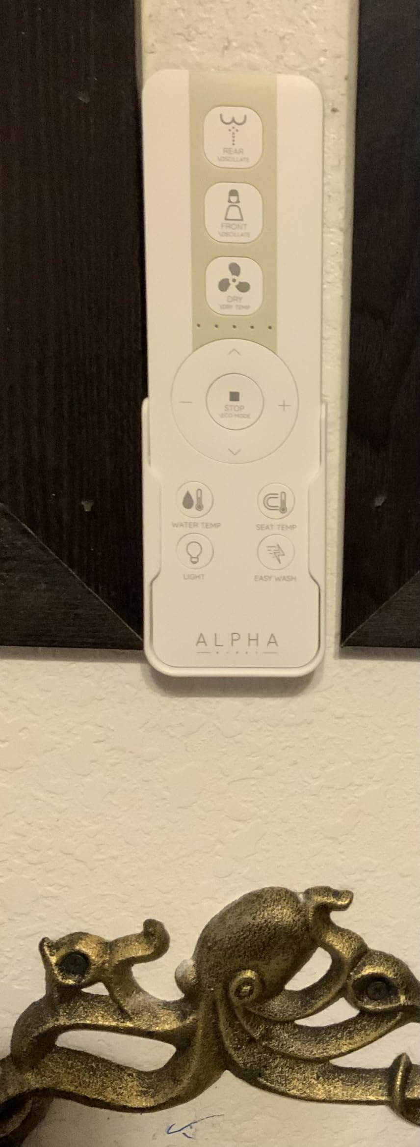 ALPHA BIDET iX Pure Bidet Toilet Seat in Elongated White, Ultra Low Profile, Endless Warm Water, Arced Stainless Steel Nozzle, Blue LED Nightlight, Dryer customer photo 2