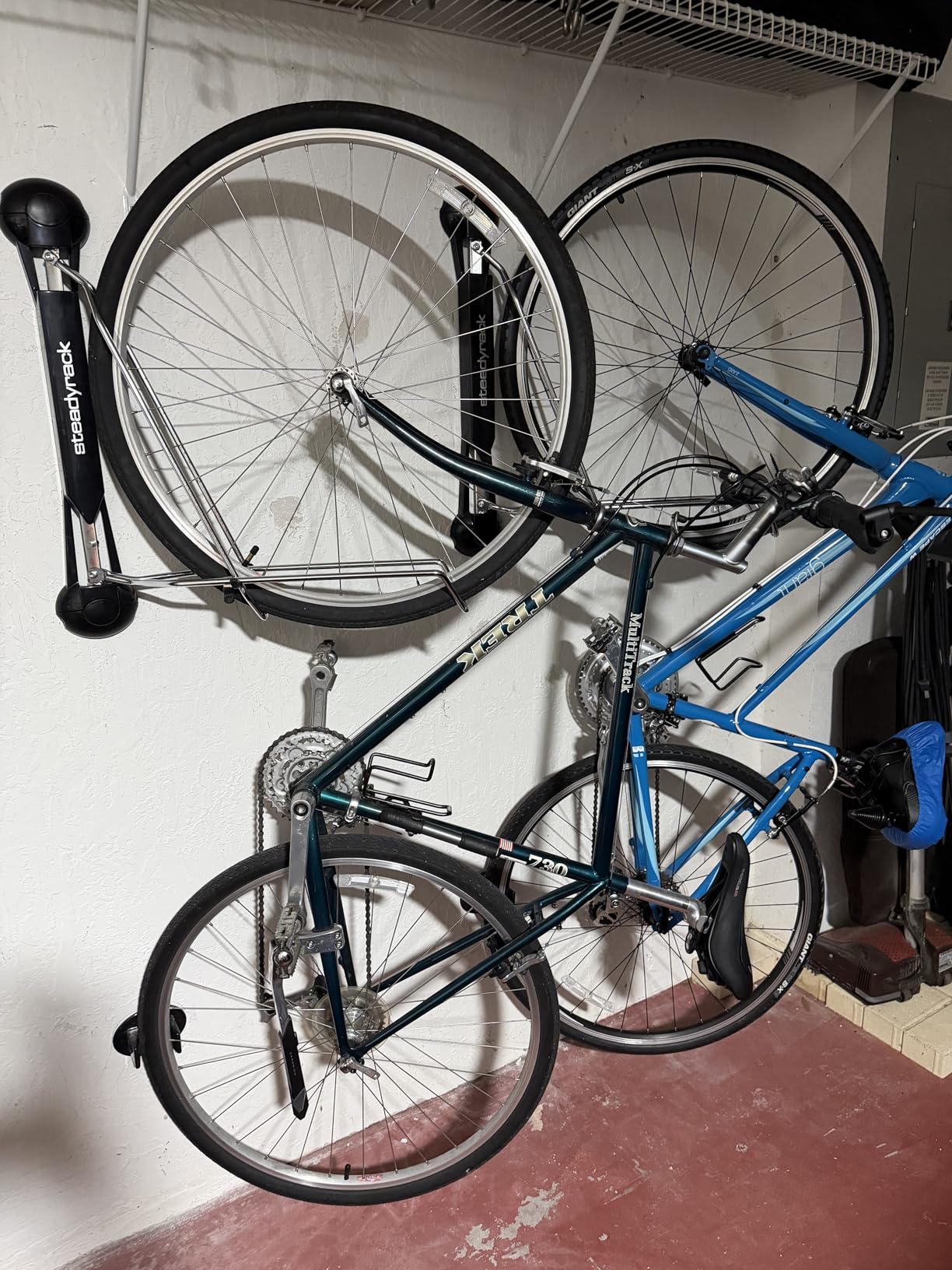 Steadyrack Bike Rack for Road Bikes - The Original Wall Mounted Vertical Bike Storage - Fits Narrow Tires customer photo 2