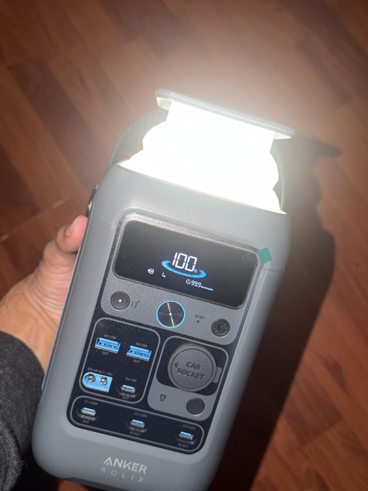 Anker SOLIX C300 DC Power Bank Station, Outdoor 288Wh Portable Power Station, LiFePO4 Battery, 300W Solar Generator, for Camping, Traveling, and Emergencies customer photo 1