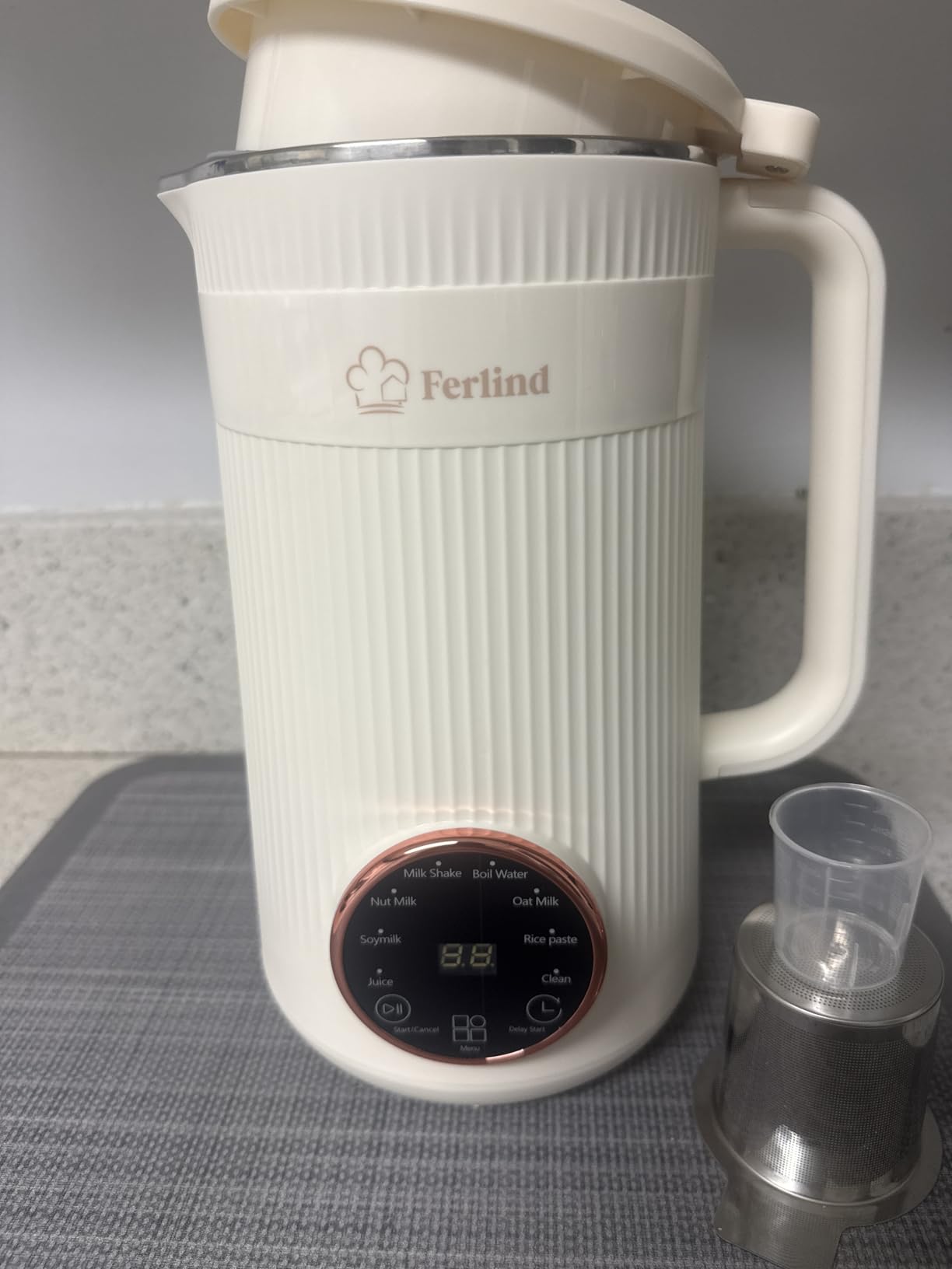 NEW 8-in-1 Nut Milk Maker for 32 oz Homemade Almond Milk, Oat Milk, Soy Milk, Coconut Dairy-Free Milk Beverages, Plant-Based Milk customer photo 1