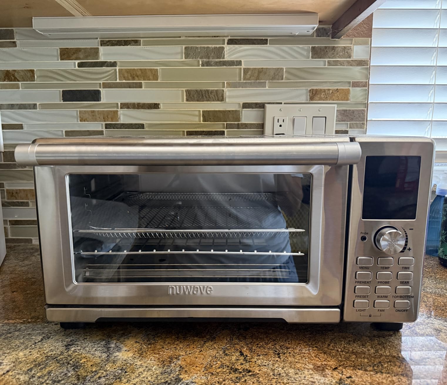Nuwave Bravo XL Pro Air Fryer Toaster Oven with Grill Combo, 2025 New Ultra-Fast Convection System, 35% Crispier, 2X More Even, 142 Presets, 50-500F, Smarter Probe, PFAS Free, 30QT, Stainless Steel customer photo 1
