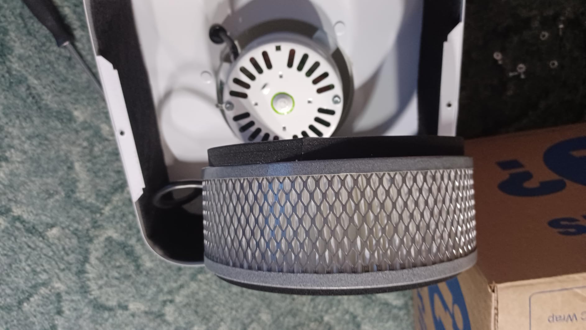 Austin Air it Room Air Purifier with VOC Carbon Wrap Air Filters - Personal Air Filter Single Room Air Purifiers - Portable Allergy Purifier - Tabletop Purifier for Dust, Model C100CC1 customer photo 1
