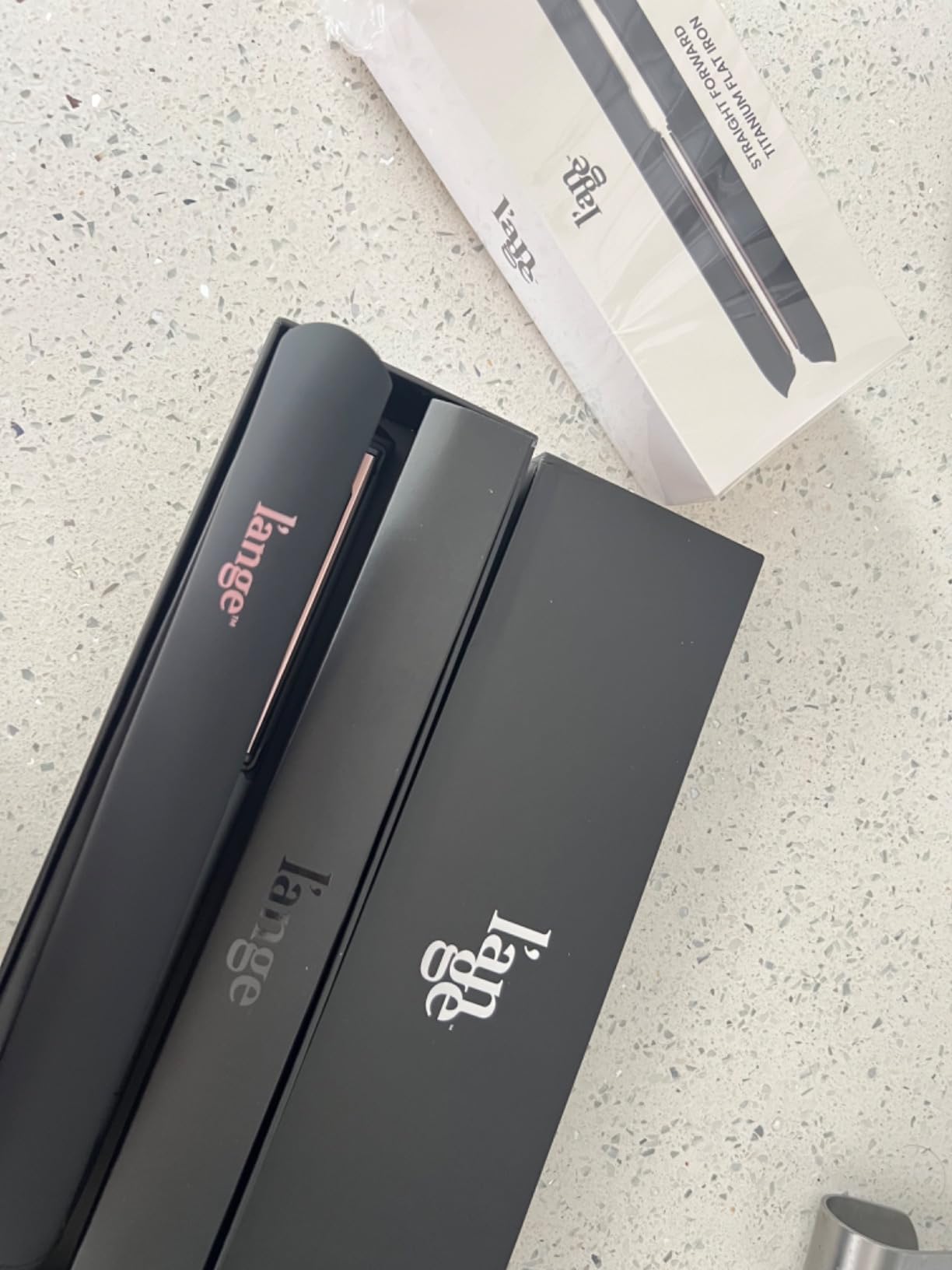 L'Ange Hair Straight Forward Titanium Flat Iron | Professional 2-in-1 Hair Styling Iron | 1