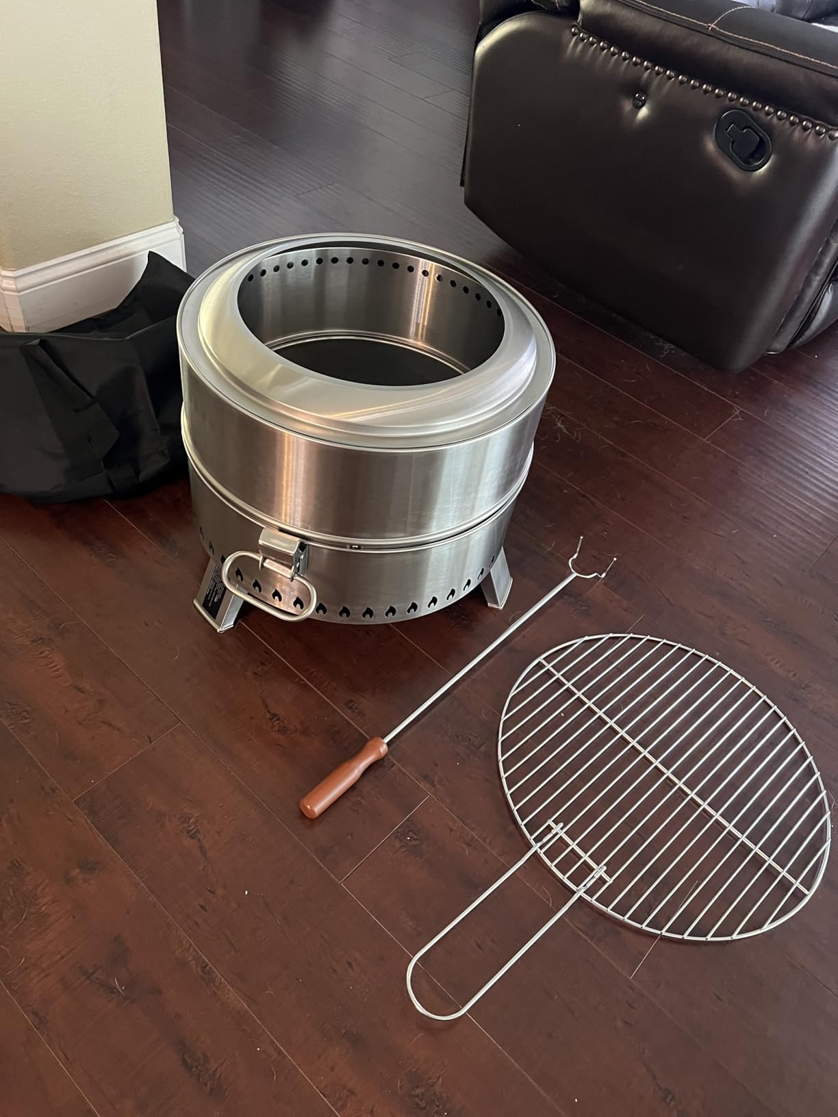 CIAYS Smokeless Firepit, 19 Inch Fire Pit for Camping with Patented Technology, Portable Fire Pit for Outside with Steel Grill Rack, Fire Poker, and Bag, Easy Setup and Storage, Wood Burning customer photo 2