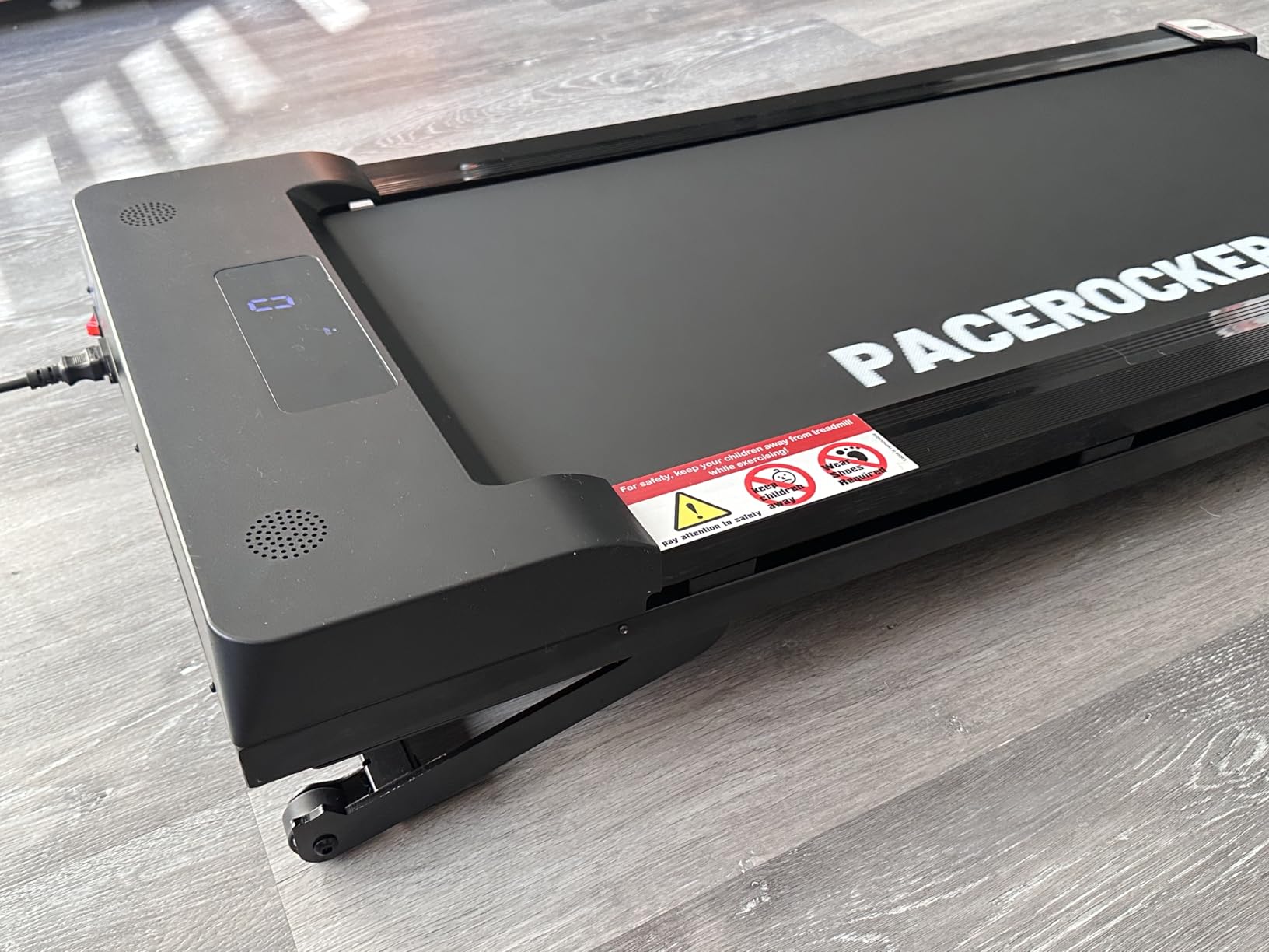 PACEROCKER Walking Pad Treadmill with 12% 9-Level Auto Incline, 450 lbs Capacity Bluetooth Speaker Under Desk Treadmills for Home Hiking, 5 MPH customer photo 2