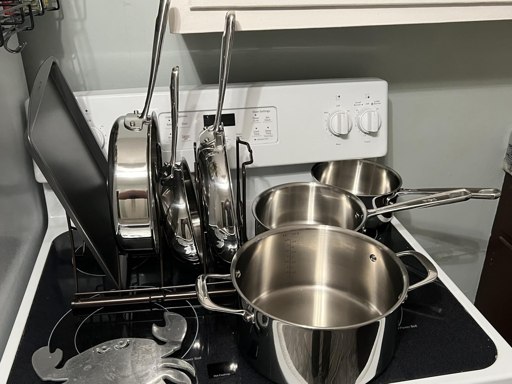 T-fal Pro Tri-Ply Stainless Steel Cookware Set, 10 Piece - Induction Compatible, Oven Safe 500F, Lids-350F, Even Heat, Professional Quality, Durable, Induction Pots and Pans Set, Silver customer photo 1