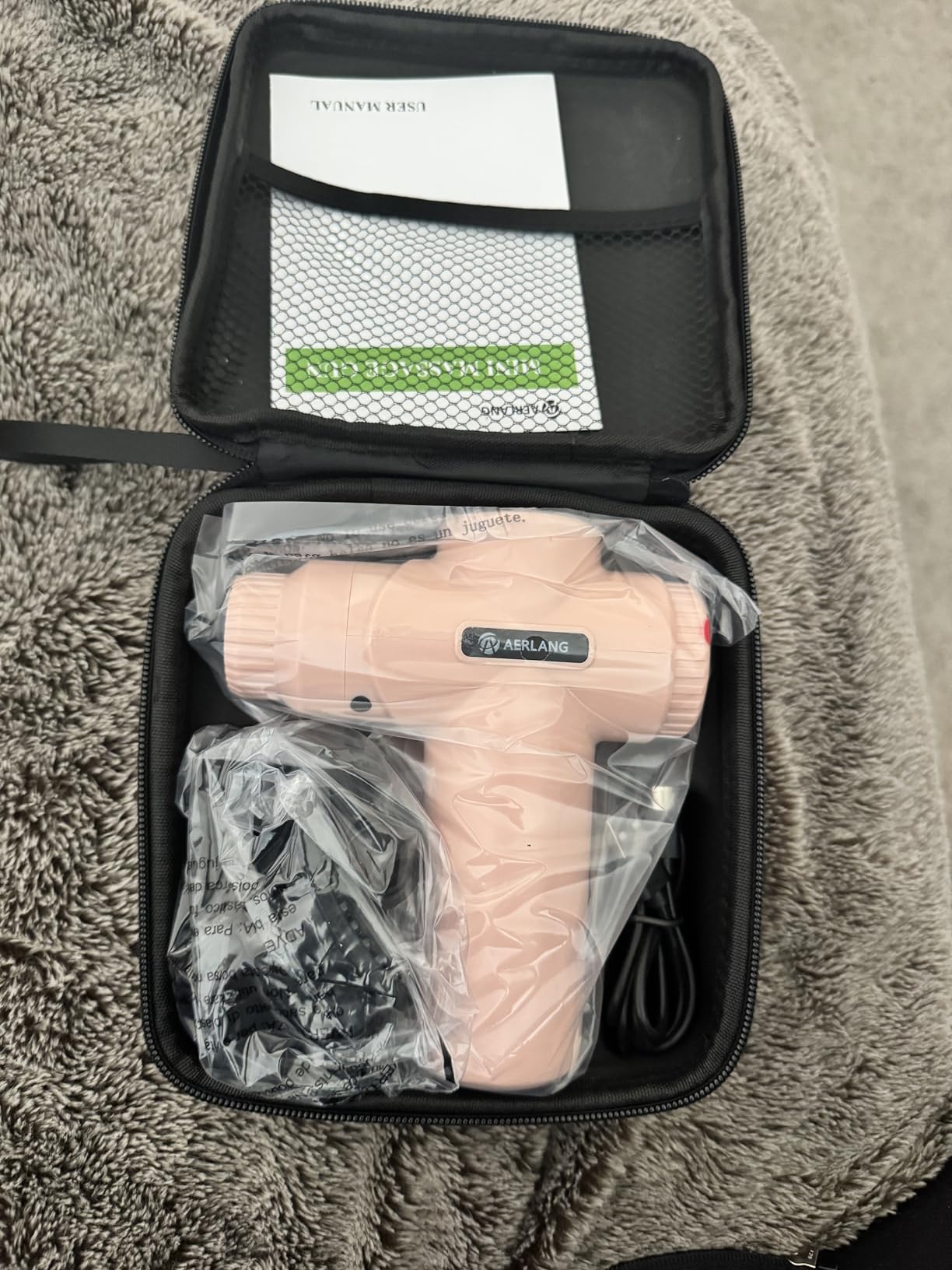 AERLANG Mini Massage Gun, Muscle Deep Tissue Massager Gun, Handheld Percussion Massager, Portable Quiet Massage Gun customer photo 2