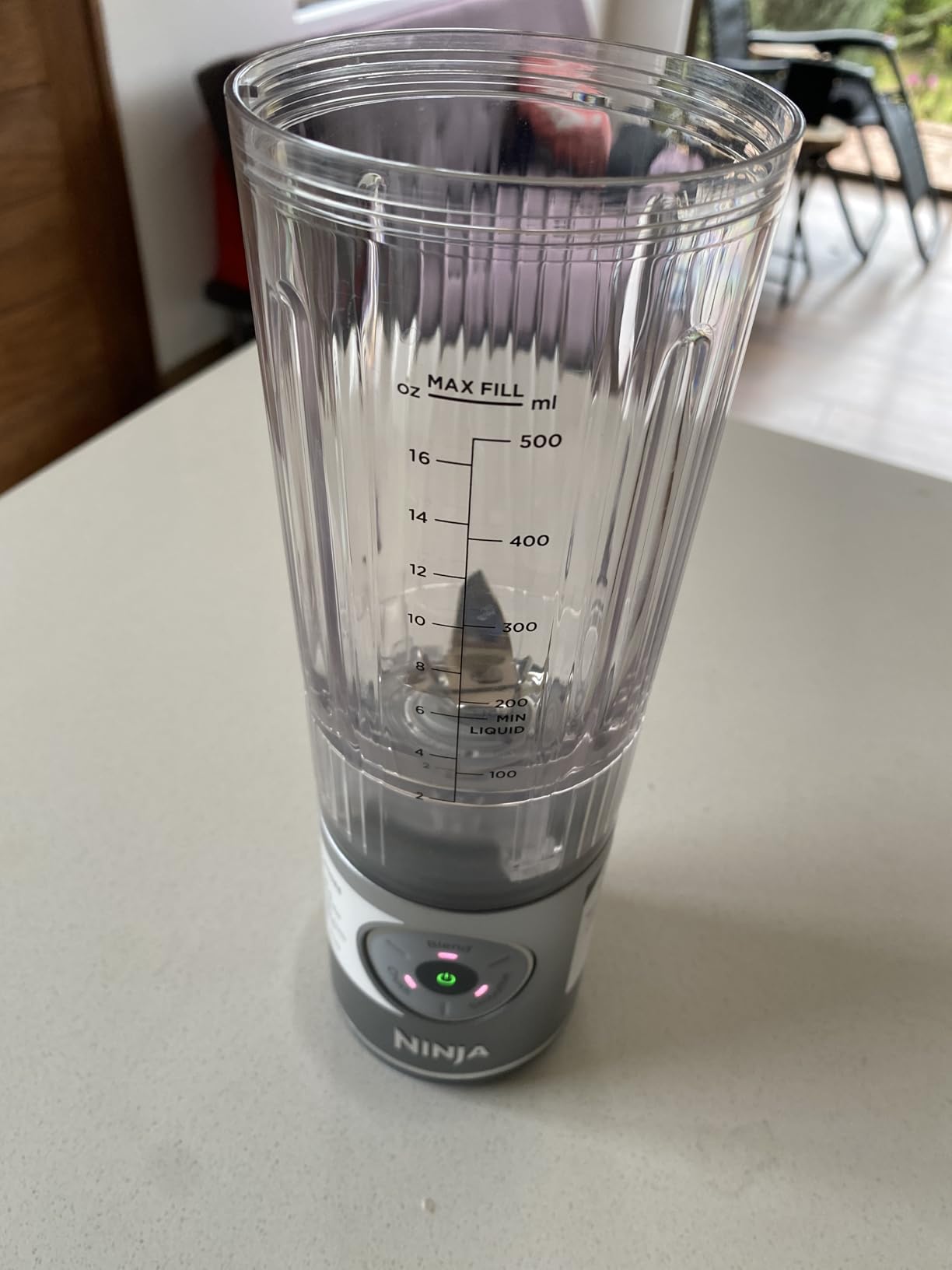 Ninja Blast Max, Portable Blender + Twist & Go, Personal Smoothie, Blend, Ice Crush, 3 Programs, Cordless, 22 oz removable Vessel, Dishwasher Safe, Leakproof, Navy, BC251NV customer photo 2