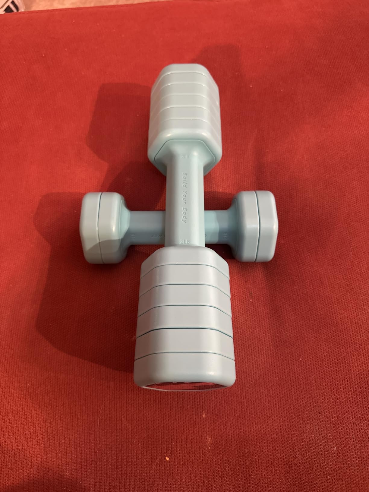 Zempox Adjustable Dumbbell Set of 2, 4 in 1 Hand Weights for Women at Home, 5 lb Weights Dumbbells set of 2, Each 2lb 3lb 4lb 5lb with TPU Soft Rubber Handle for Home Gym Exercise Training customer photo 1