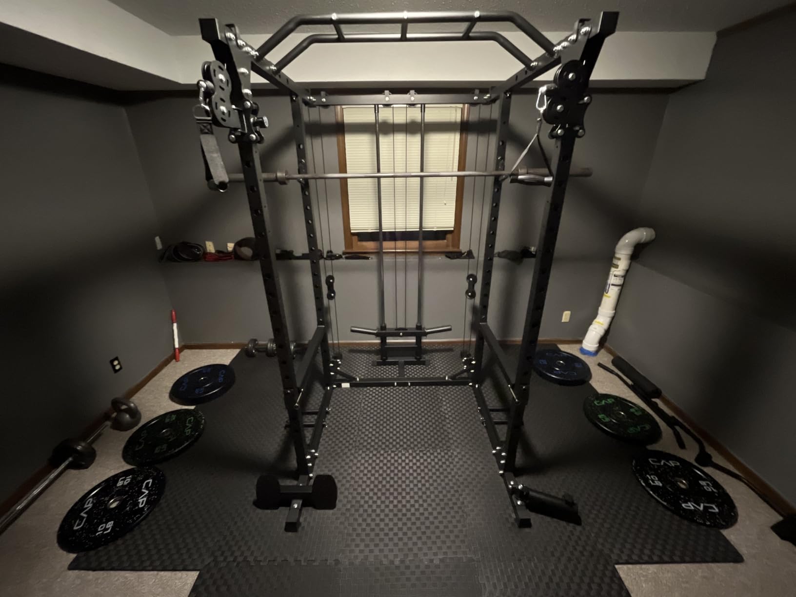 MAJOR FITNESS Drone1 Power Cage - Multi-Function Power Rack for Home Gym, Squat Rack, Cable Crossover System, for Strength Training customer photo 1