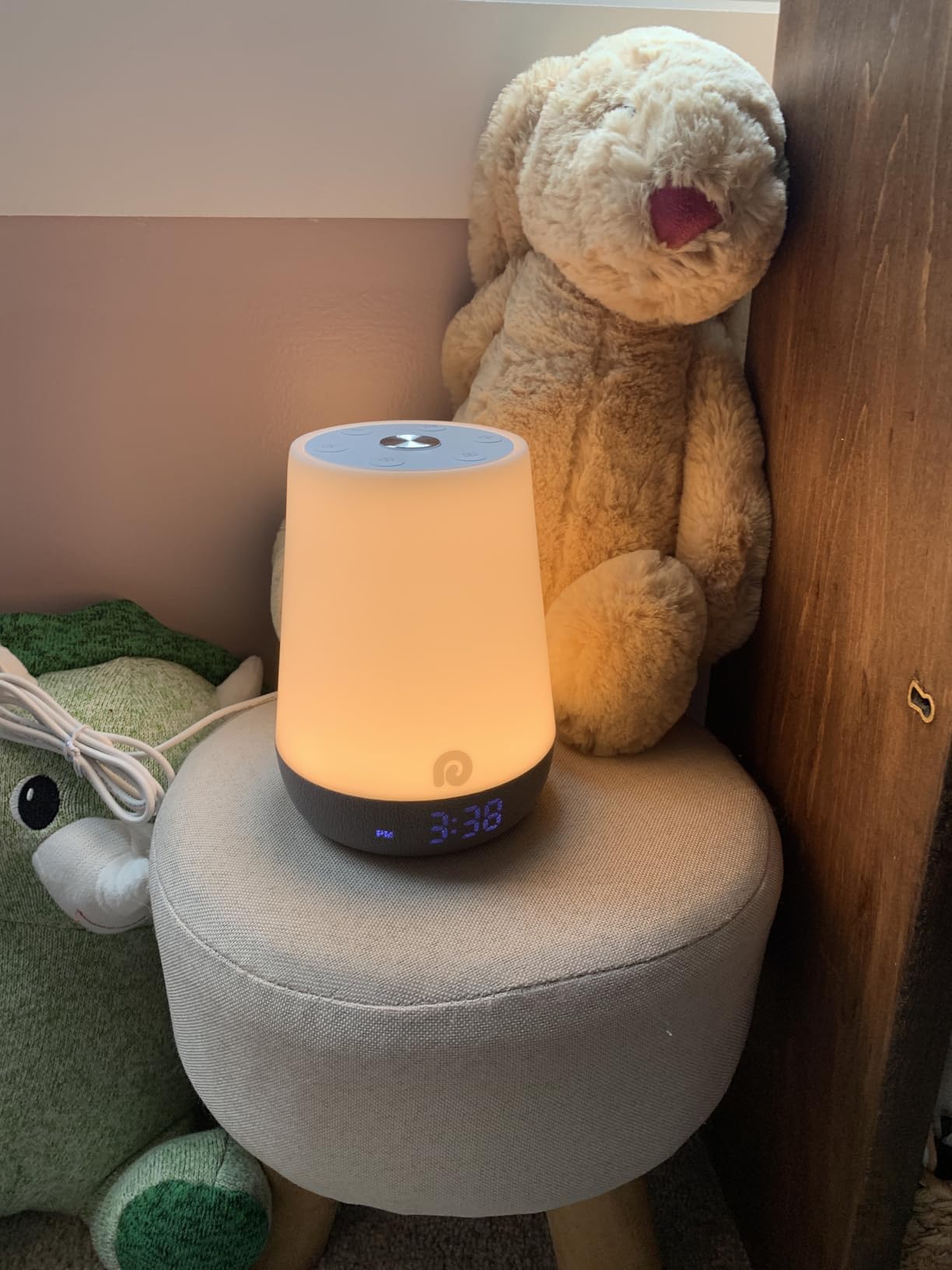 Dreamegg Sound Machine Baby - White Noise Sound Machine Baby With Night Light, Ok to Wake Alarm Clock, 34 Soothing Sounds, Sleep Trainer, Routine Builder, App Control for Kids Nursery Sleeping Bedroom customer photo 2