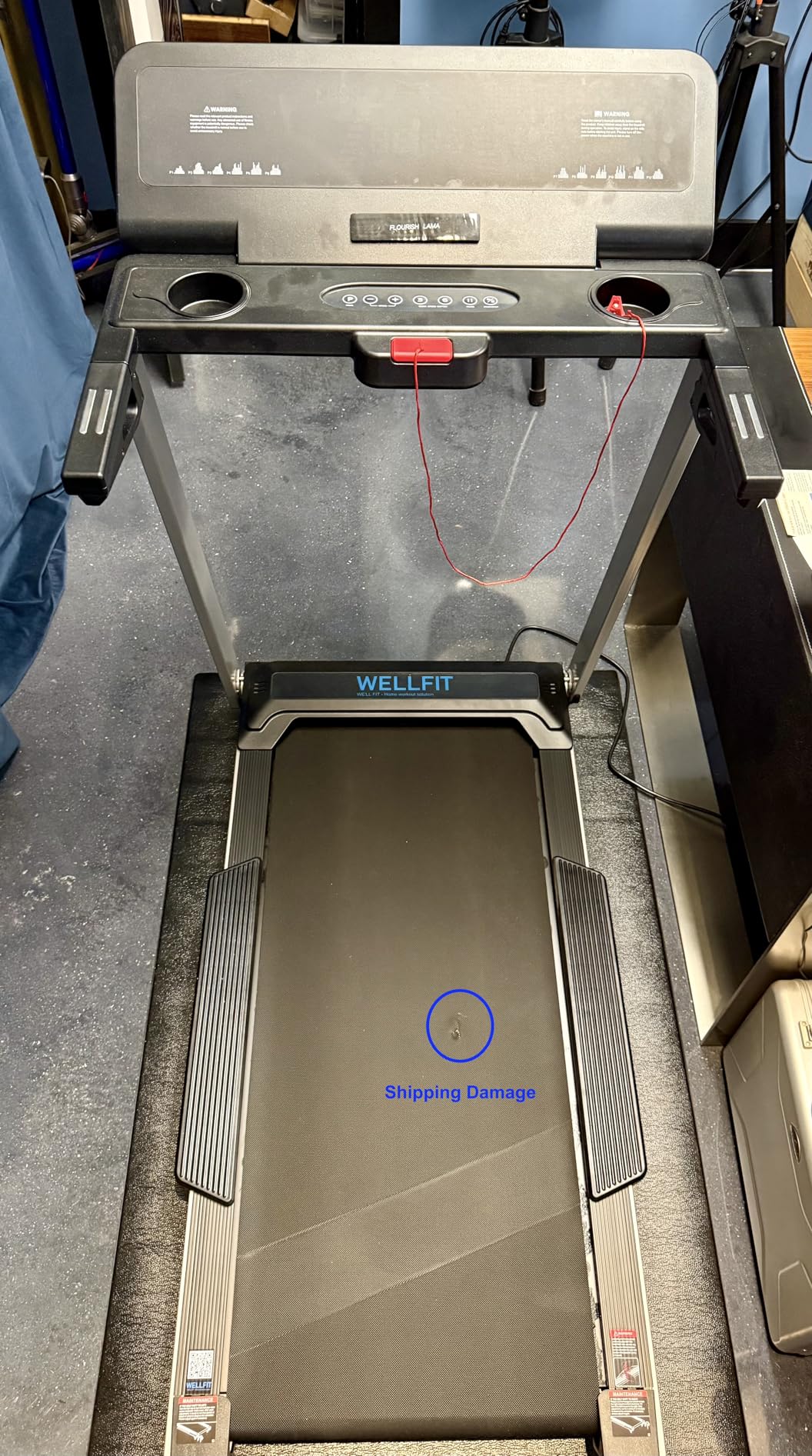 Home Treadmill, 2 Level Incline Heavyduty Treadmill with Pulse Sensor, 4.0 HP, 10 MPH, 450 lbs Capacity, 20'' x 45'' Running Area Treadmills with Bluetooth Player & LED Display customer photo 1
