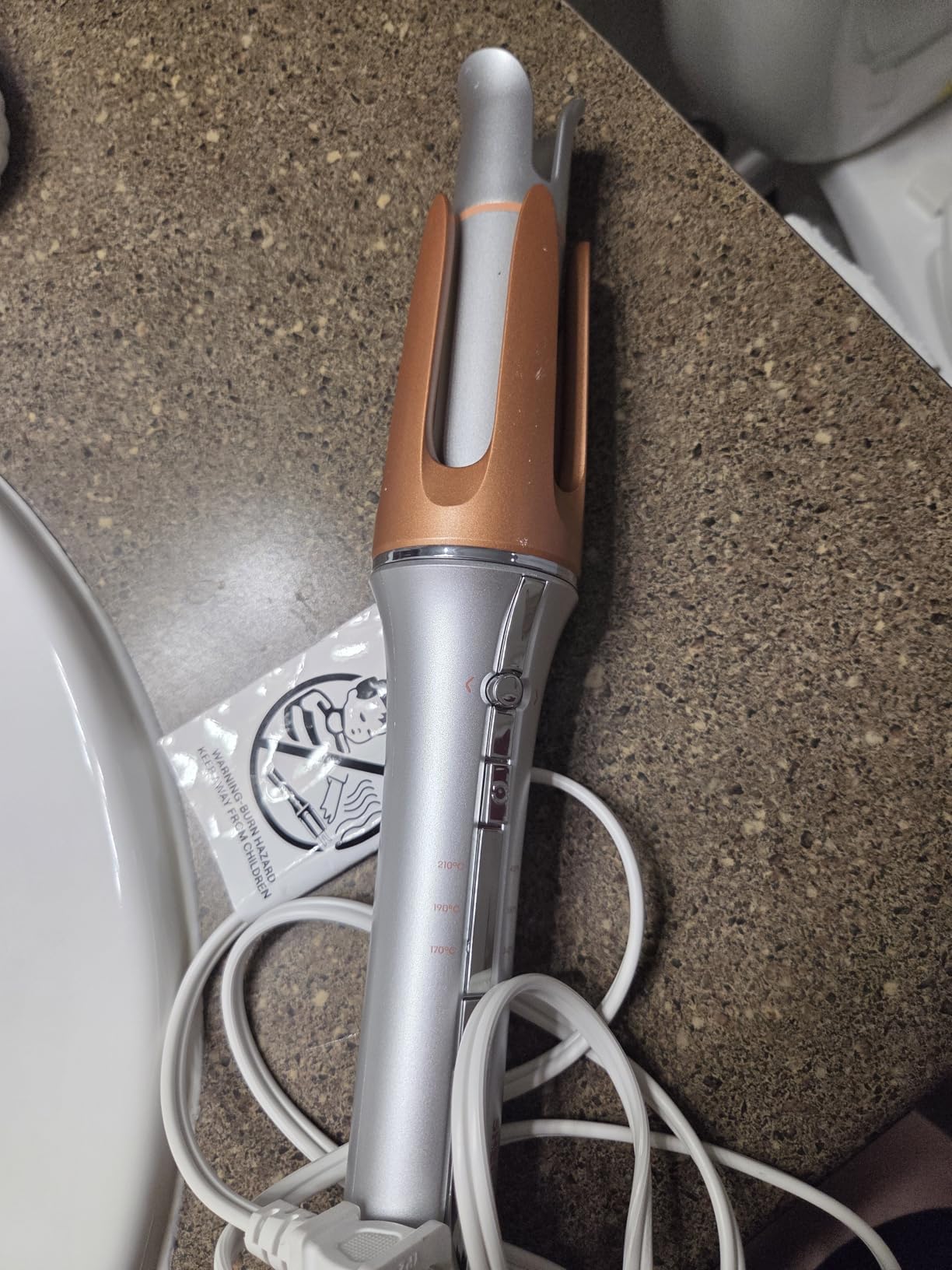 SHEGLAM Automatic Curling Iron 1 1/4 inch with 3 Temperatures Fast Heating, 2-Way Rotation, Anti-Scald, Anti-Tangle Rotating, Automatic Shut-Off for Hair Styling customer photo 2