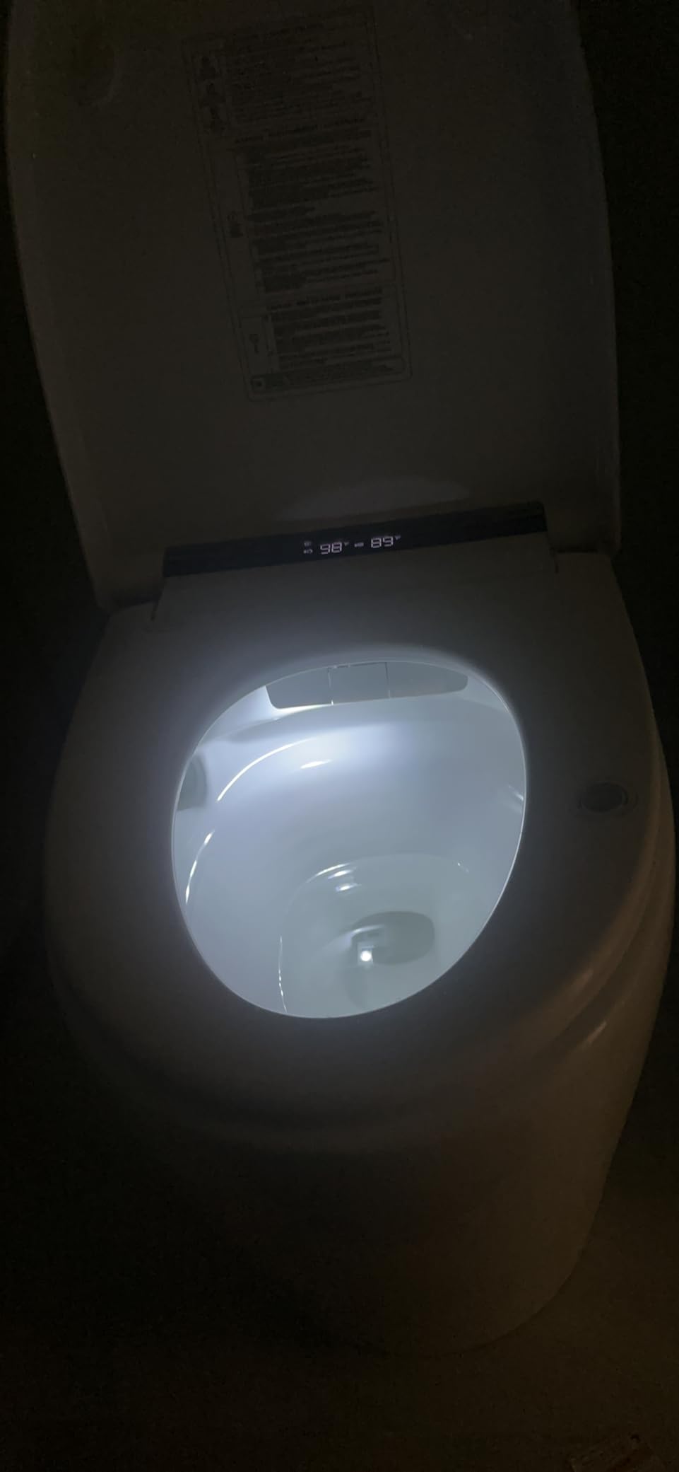 DeerValley Luxury Smart Toilet with Bidet Built in Bubble Wash, Auto Open/Close Lid Water Filter Instant Heated Seat Dryer, Soft-Close Modern Japanese One-Piece Toilet with Night Light for Bathrooms customer photo 2