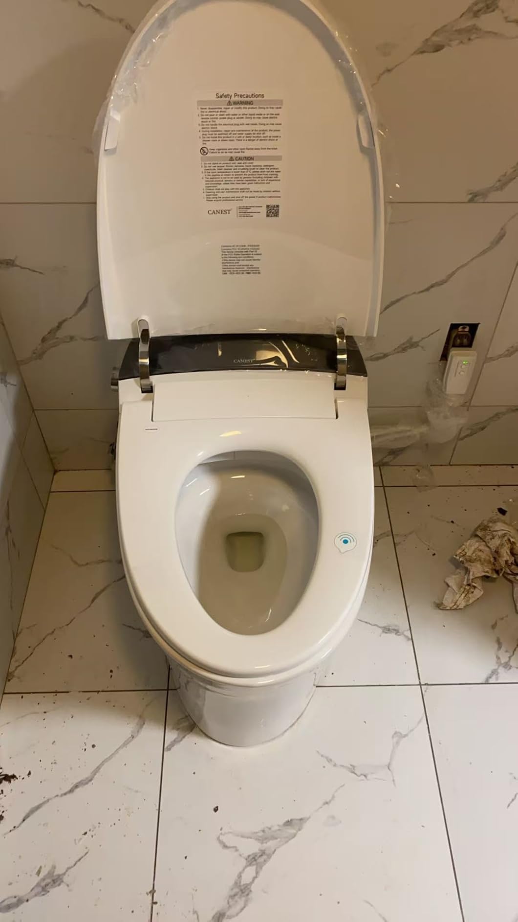CANEST Smart Toilet with Bidet Built in, 1000 Gram MaP Flush Score, Bidet Toilet 12