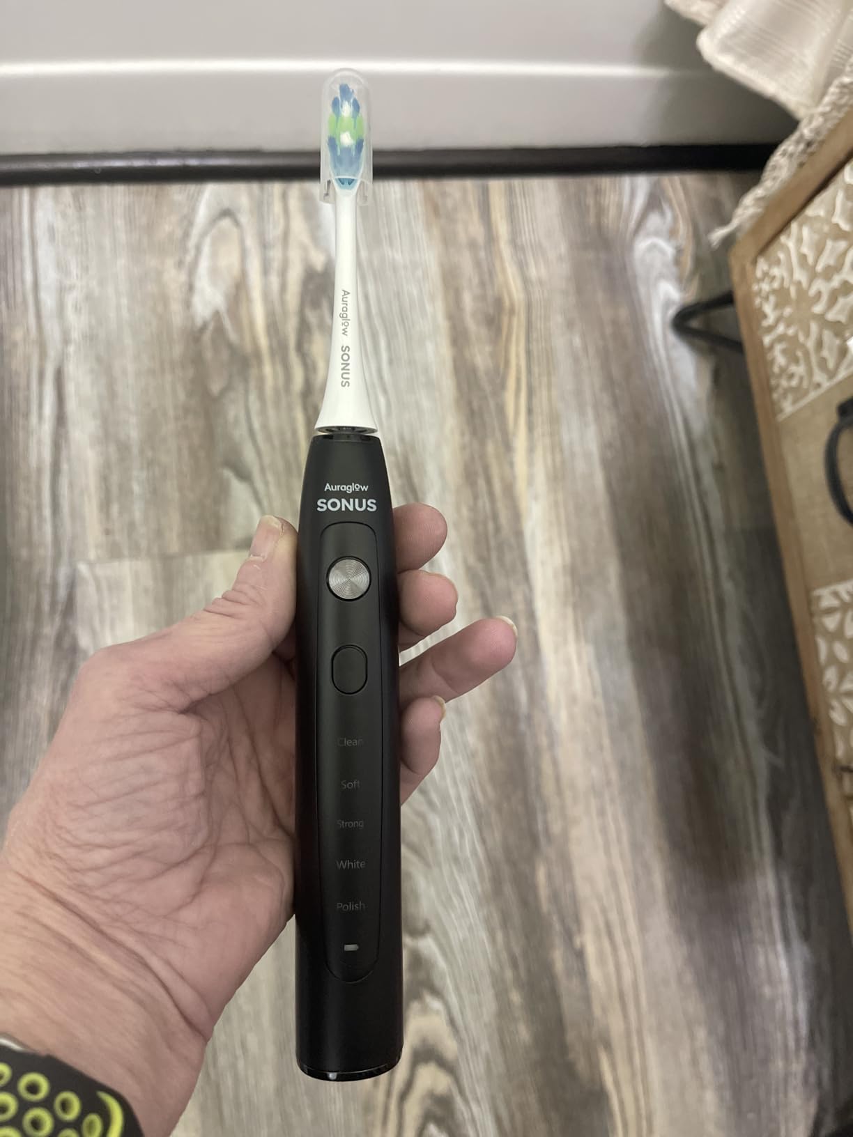 AURAGLOW Sonic Electric Toothbrush for Adults - Rechargeable, 40,000 VPM, 5 Modes, Removes 10x More Plaque, IPX7 Waterproof, Wireless Charging, 30-Day Battery, 2 Brush Heads & Travel Case customer photo 1