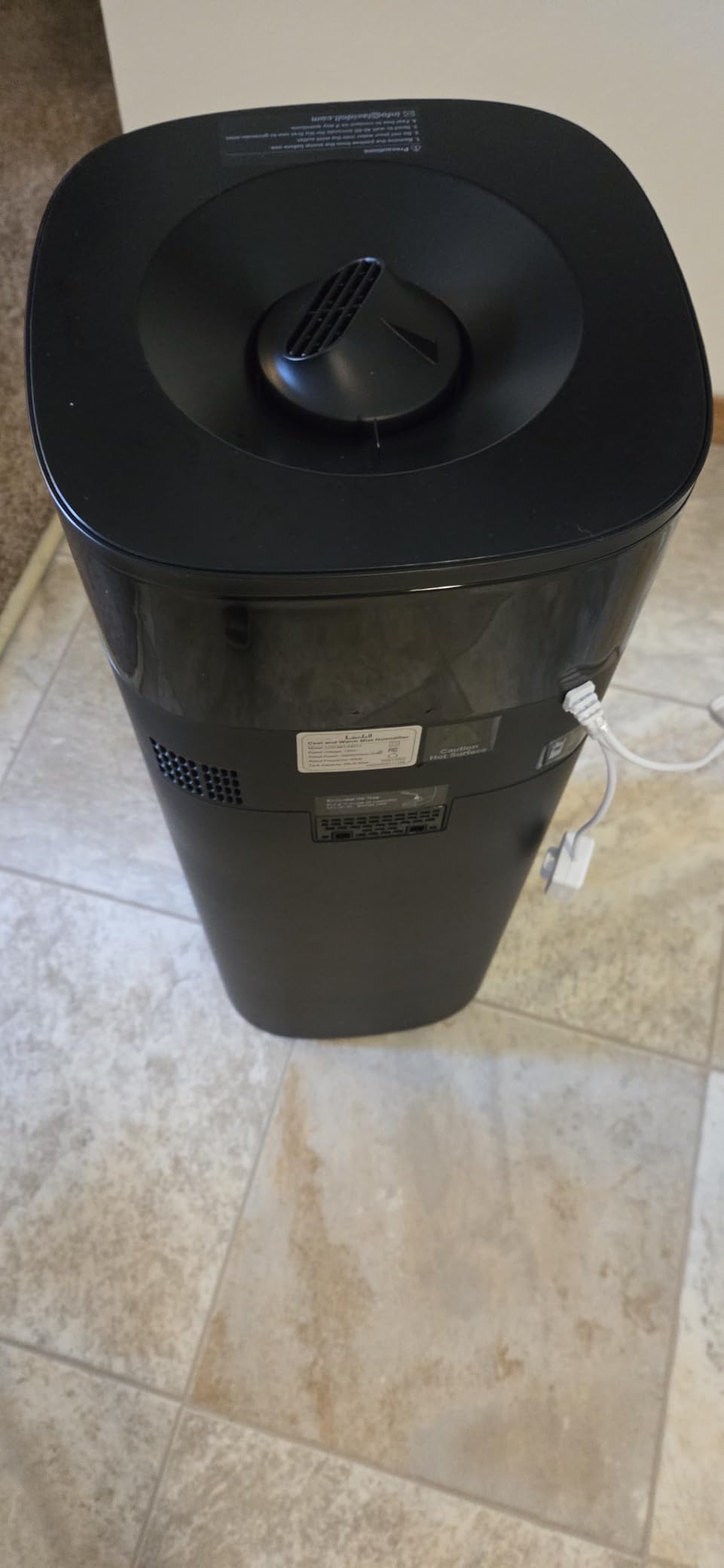 Lacidoll Humidifier Large Room, 5.3Gal/20L Humidifiers for Home 2500 sq ft, Cool Mist Whole House Humidifiers with Diffuser Extended Tube, Top Fill Air Humidifier for Bedroom Nursery Baby Plants Black customer photo 2