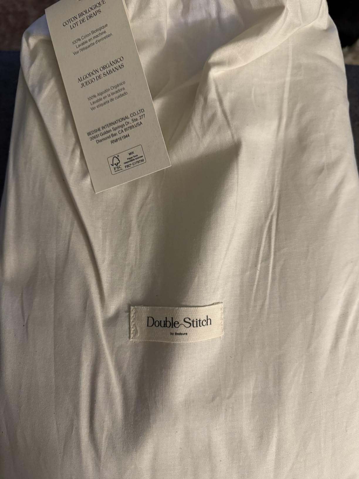 Double Stitch 100% Organic Cotton Sheets, Queen Sheet Set, GOTS Certified Long Staple Cotton Bedsheets, Luxury & Soft Hotel Bed Sheets with 16 inches Deep Pocket, Made in India Light Blue customer photo 1