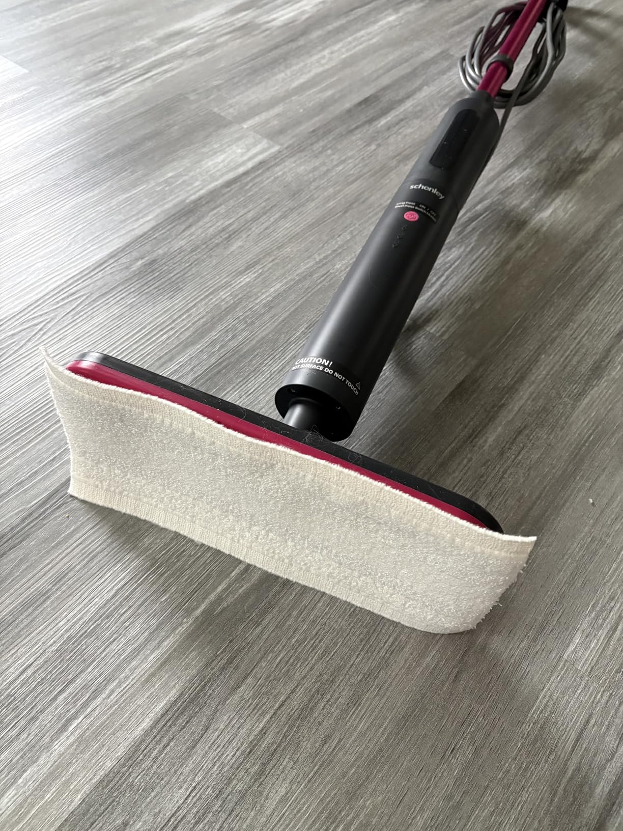 Schenley Steam Mop Cleaner Powerful - 15s Fast Heat-Up, Chemical-Free for Hardwood/Tile/Laminate & Floors/Walls, Washable Pads, 3 Modes for Carpet, Lightweight, Self-Standing, Sleek Design customer photo 1