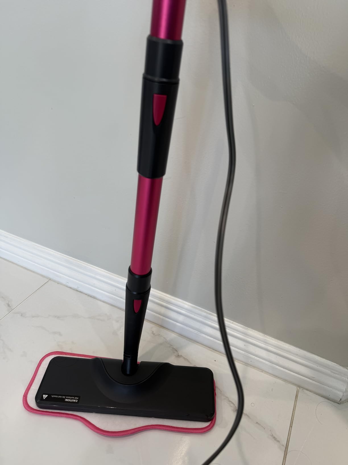 Schenley Steam Mop Cleaner Powerful - 15s Fast Heat-Up, Chemical-Free for Hardwood/Tile/Laminate & Floors/Walls, Washable Pads, 3 Modes for Carpet, Lightweight, Self-Standing, Sleek Design customer photo 2