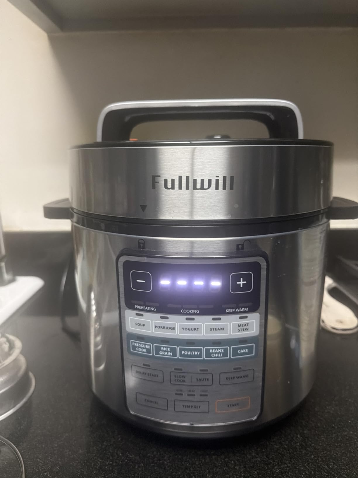 Fullwill Electric Pressure Cooker 6QT Dual Pots, 12 in 1 Multi-Function Cooker with 304 Stainless Steel and Ceramic Pots, Pressure Cook, Soup, Porridge, Yogurt, Meat Stew, Rice, Poultry, Beans and More customer photo 1