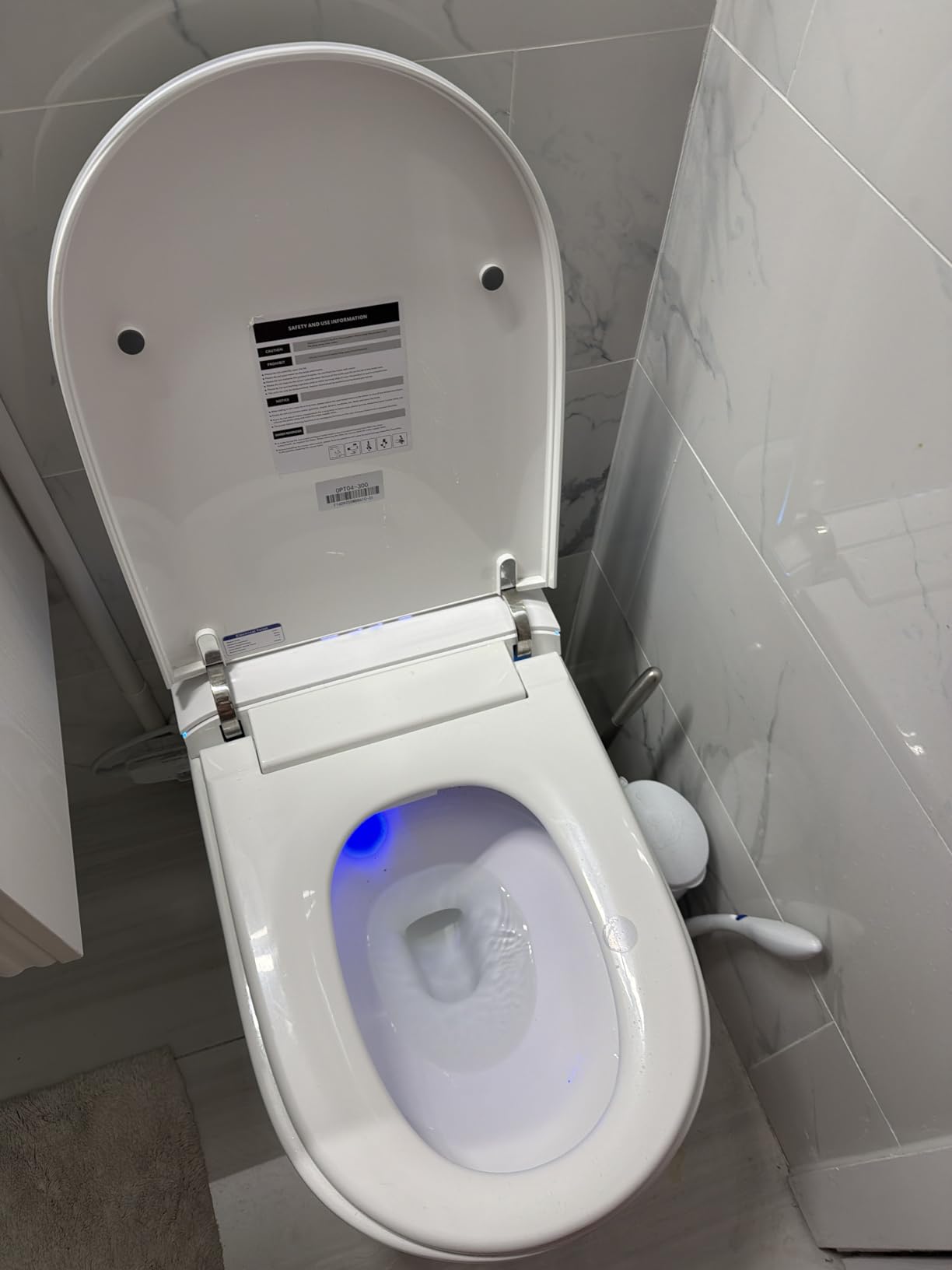 Electric Bidet Toilet Seat Elongated with Heated Seat, Warm Air Dryer, Endless Warm Water, Oscillating and Pulsating Spray Wash, Stainless Steel Self-Clean Nozzle customer photo 2