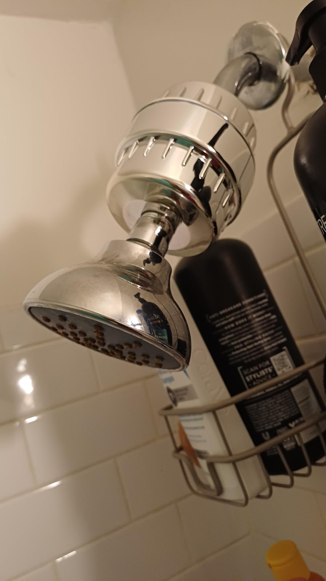 AquaHomeGroup Shower Filter with KDF, Carbon and Vitamin C - Reduces Chlorine, Heavy Metals and Odor - 2 Cartridges Included - High Pressure - Universal Fit customer photo 1