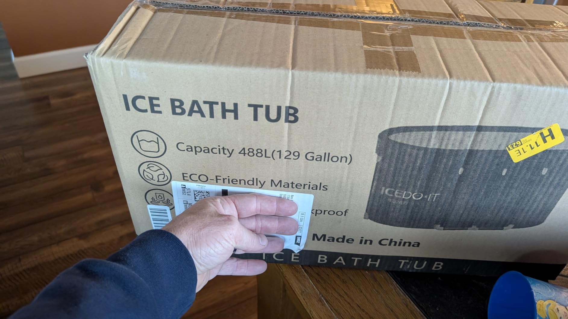 Tomaje Upgrade 129 Gal XL Large Oval Ice Bath Tub for Athletes, Collapsible Cold Plunge Tub-Multiple Layered for Post-Exercise Recovery, Portable Bathtub for Home, Gyms, Indoor, Outdoor use customer photo 2