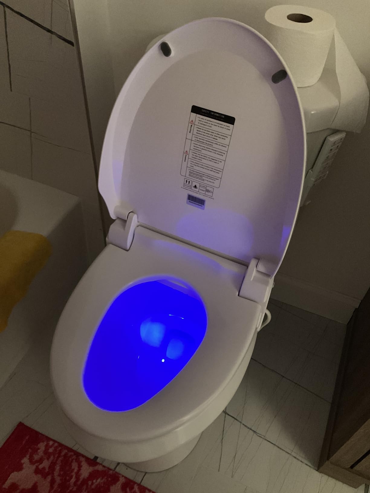 Heated Bidet Toilet Seat Elongated 102S-W, Unlimited Warm Water, Warm Air Dryer & Heated Seat, Electric Bidet with Remote Control, Self Cleaning Nozzle, Night Light, Soft Close Lid customer photo 1