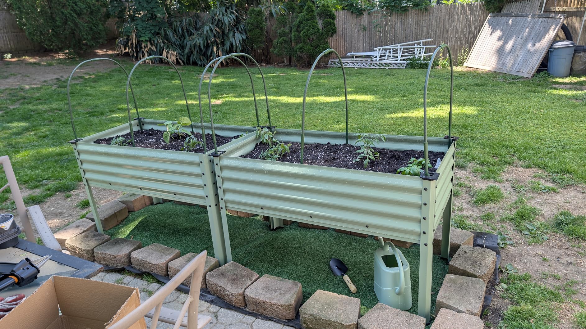 Best Choice Products 48x24x30in Galvanized Raised Garden Bed, Metal Elevated Planter Box, Vegetable Garden for Backyard, Patio, Balcony, 100% Non Toxic Materials - Charcoal customer photo 1