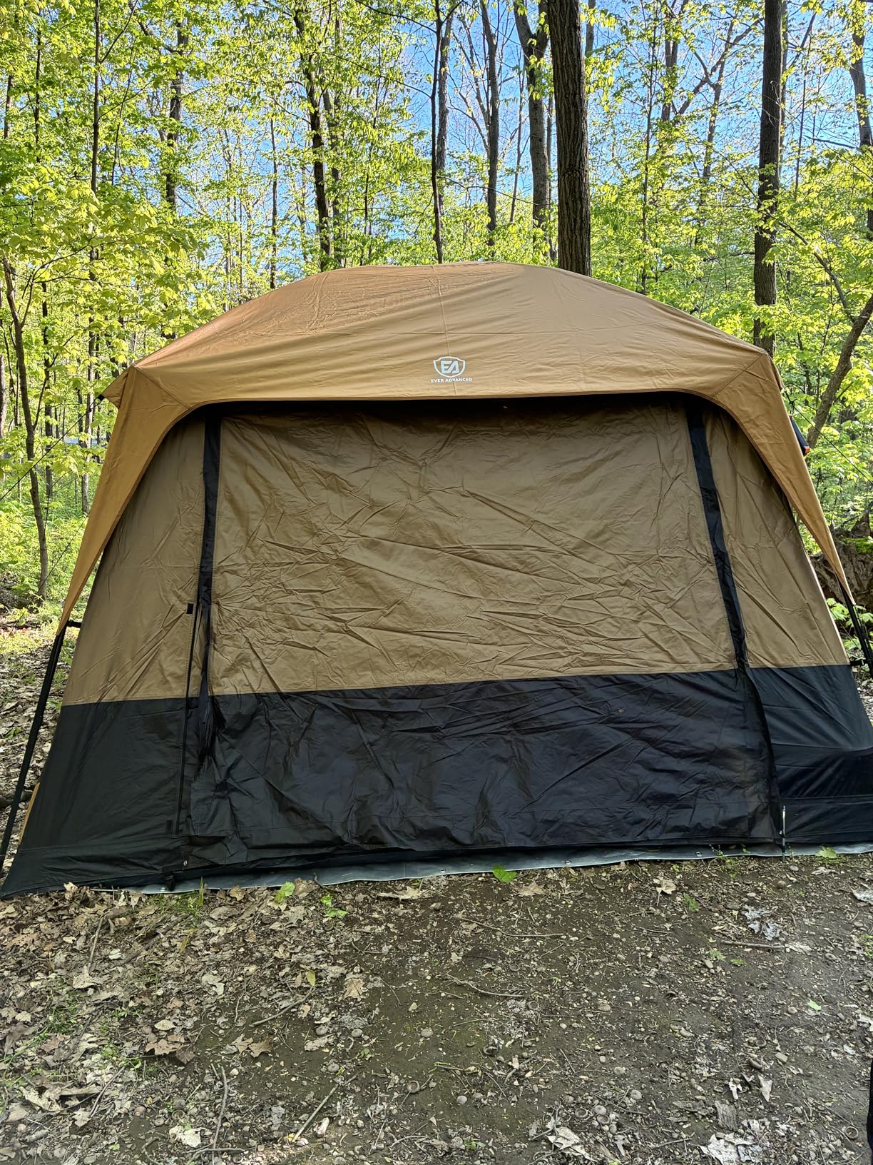 EVER ADVANCED 10 Person Camping Blackout Design Tent, Multi Room Tent for Family, Large Tents with Rainfly and Carry Bag, 2 Doors, Water-Resistant, 14ft x 10ft x 84in customer photo 2