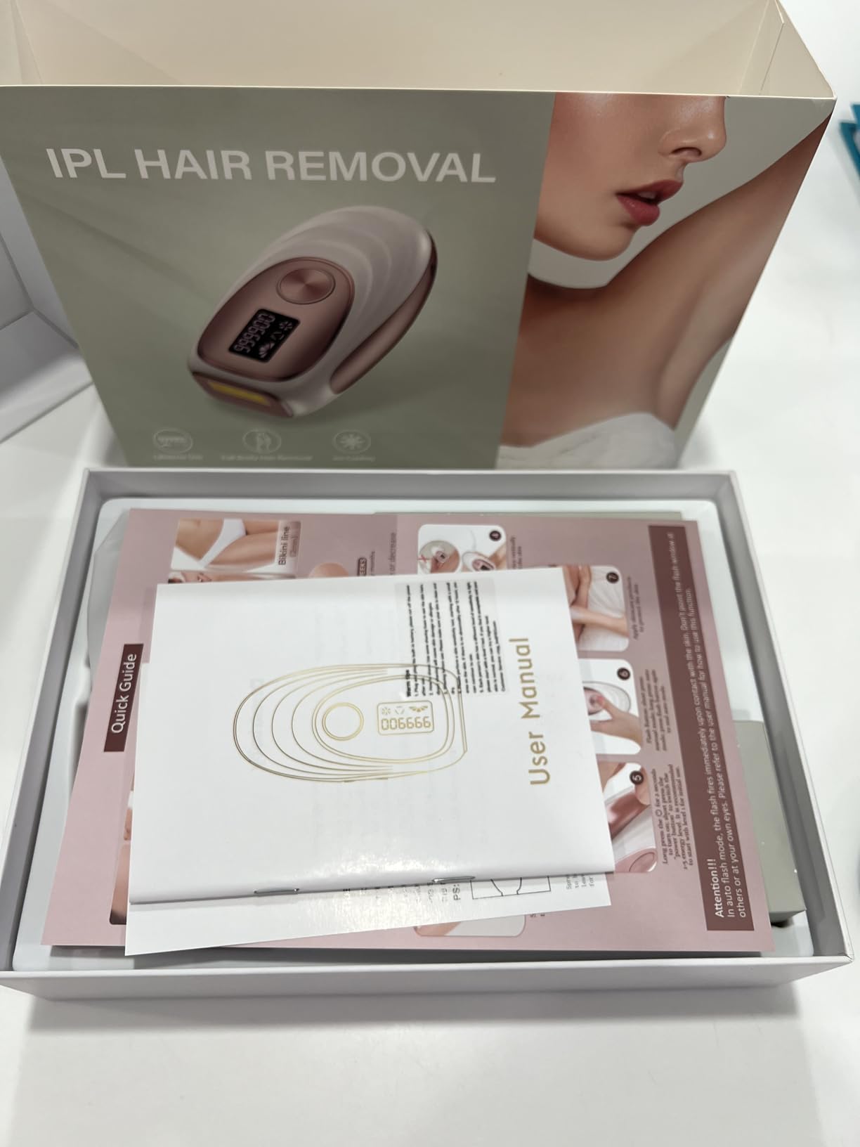 IPL Laser Hair Removal Device - 45°F Ice-Cooling, Painless Hair Removal customer photo 1
