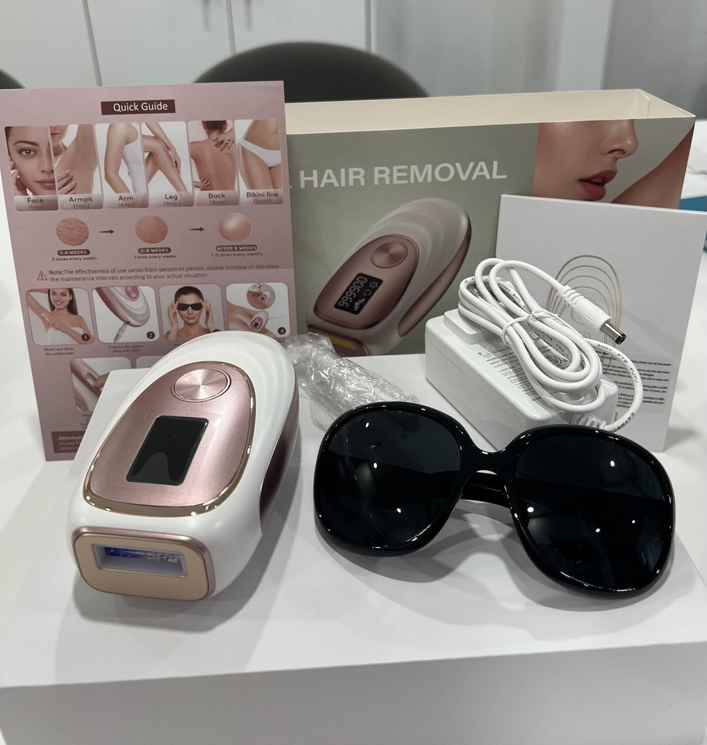 IPL Laser Hair Removal Device - 45°F Ice-Cooling, Painless Hair Removal customer photo 2